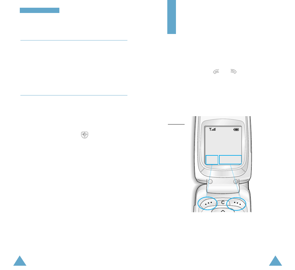 Selecting functions and options, Using the number mode, Using the symbolic mode | Samsung GH68-03401A User Manual | Page 26 / 85