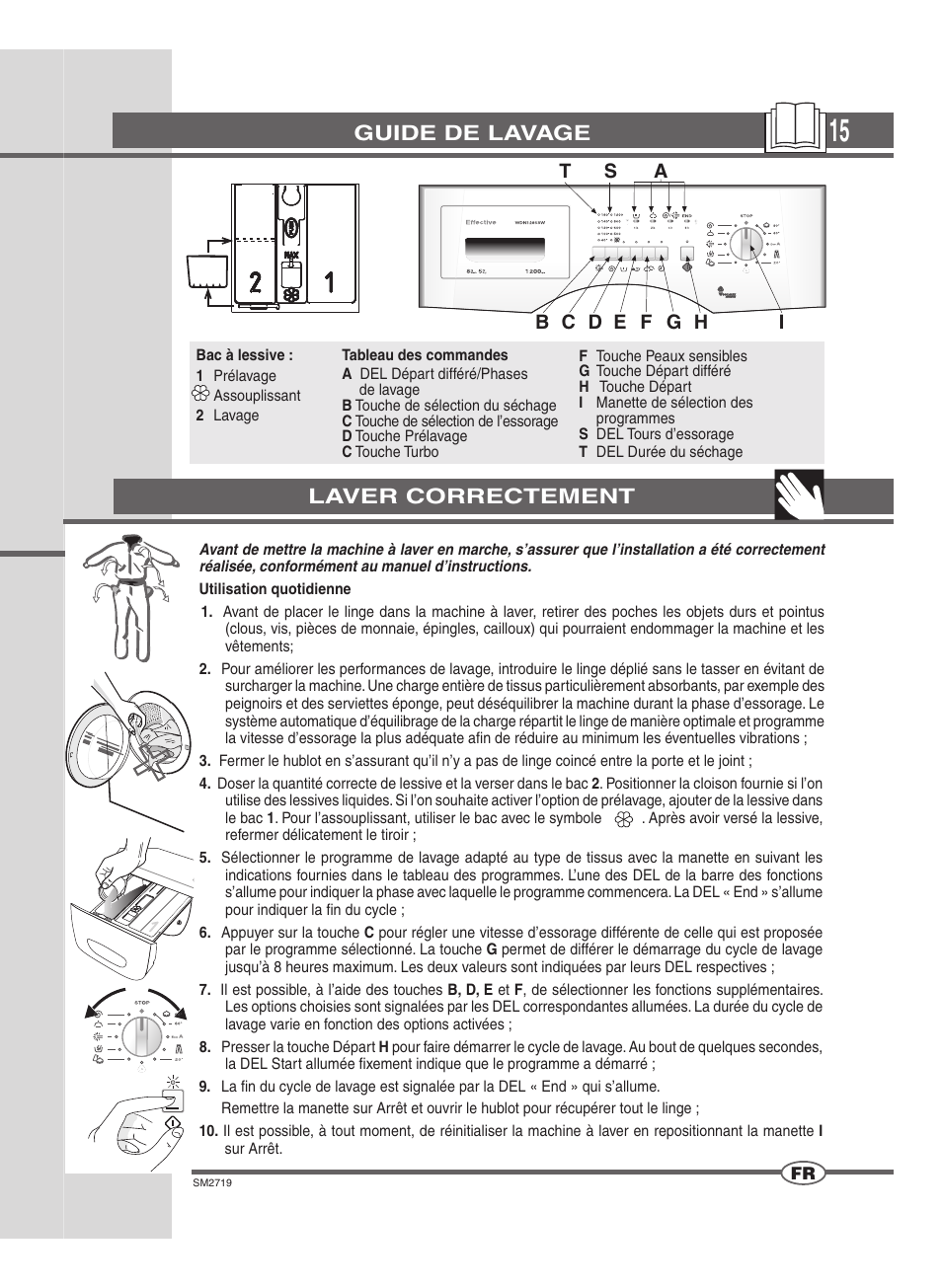 Guide de lavage, Laver correctement | Ardo WDN 1264 SW User Manual | Page 15 / 68