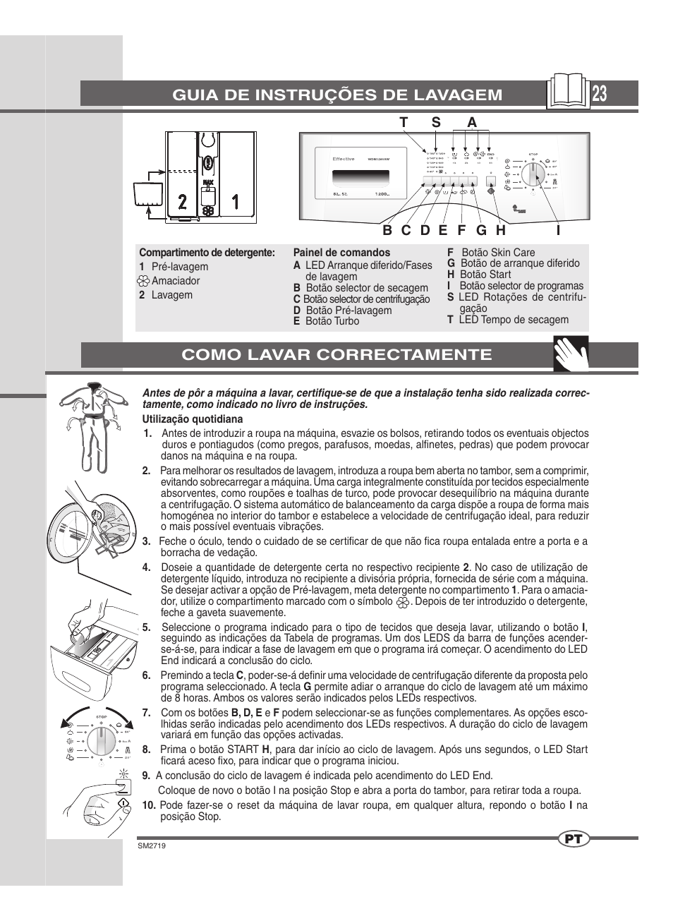 Guia de instruções de lavagem, Como lavar correctamente | Ardo WDN 1264 SW User Manual | Page 23 / 68