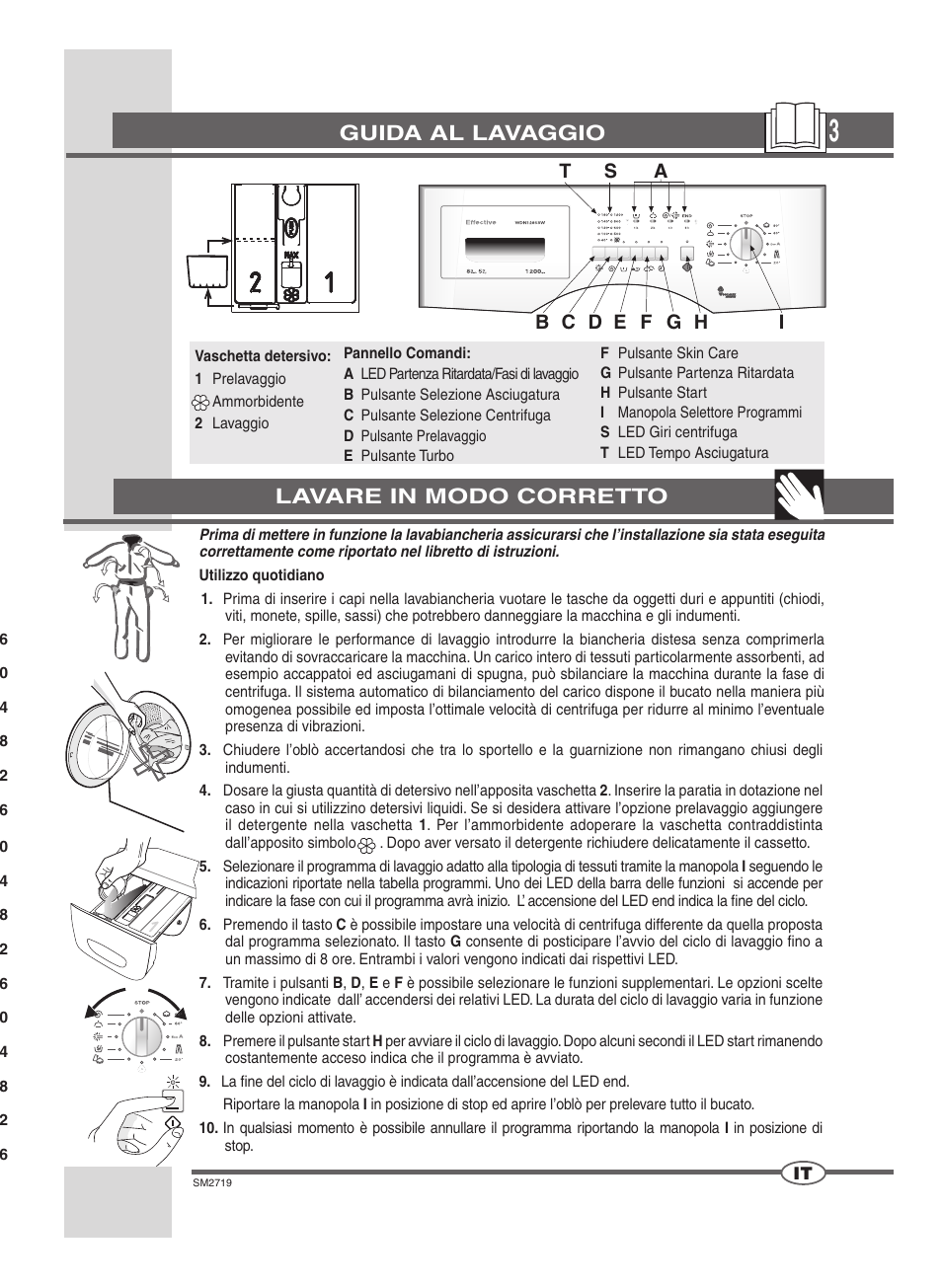 Guida al lavaggio, Modello: wdoi 1475 l lavare in modo corretto | Ardo WDN 1264 SW User Manual | Page 3 / 68