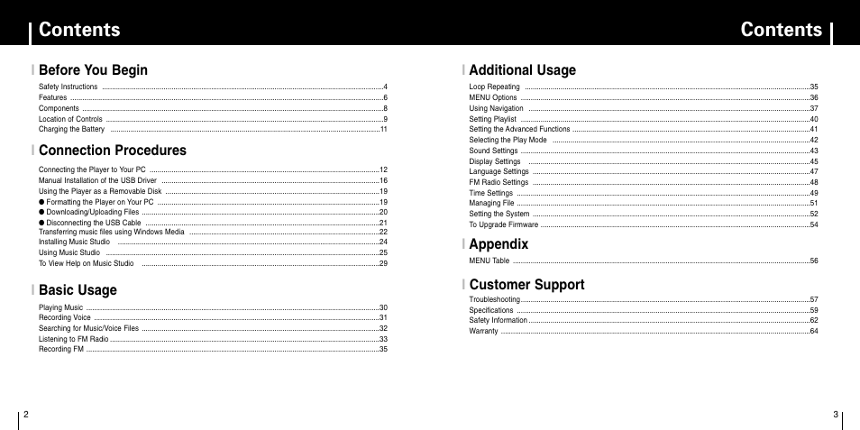 Samsung YP-F1 User Manual | Page 2 / 34