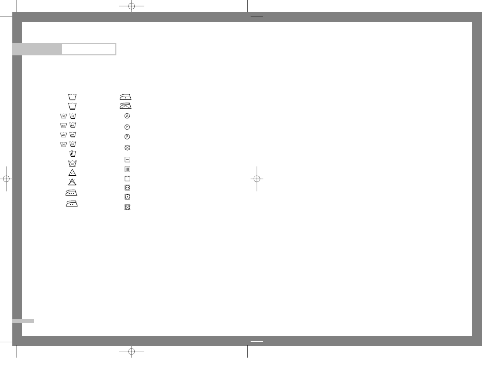 Appendix, Fabric care chart, Electrical warnings | Fabric care chart electrical warnings | Samsung SWV-1200F User Manual | Page 22 / 25