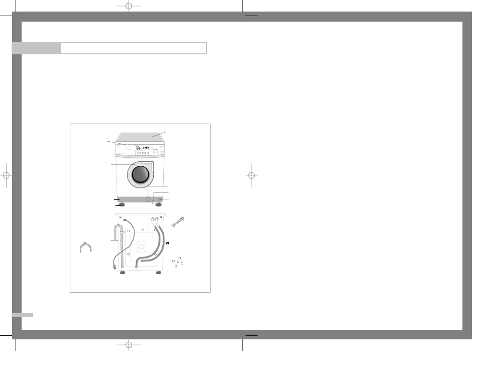 Installing the washing machine, Unpacking the washing machine, Overview of the washing machine | Samsung SWV-1200F User Manual | Page 4 / 25