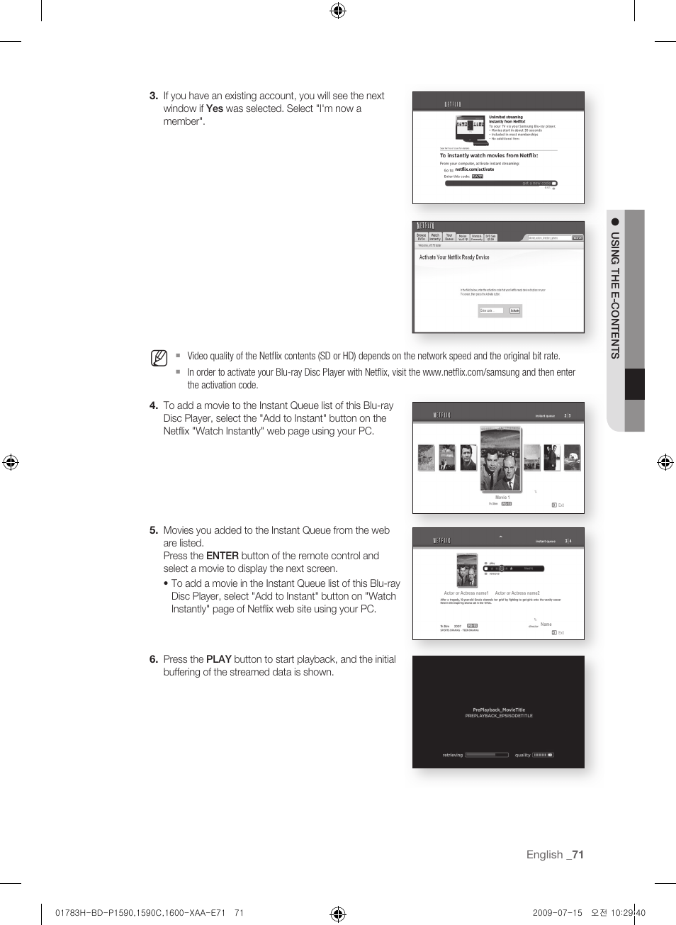 Samsung BD-P1590C User Manual | Page 71 / 97