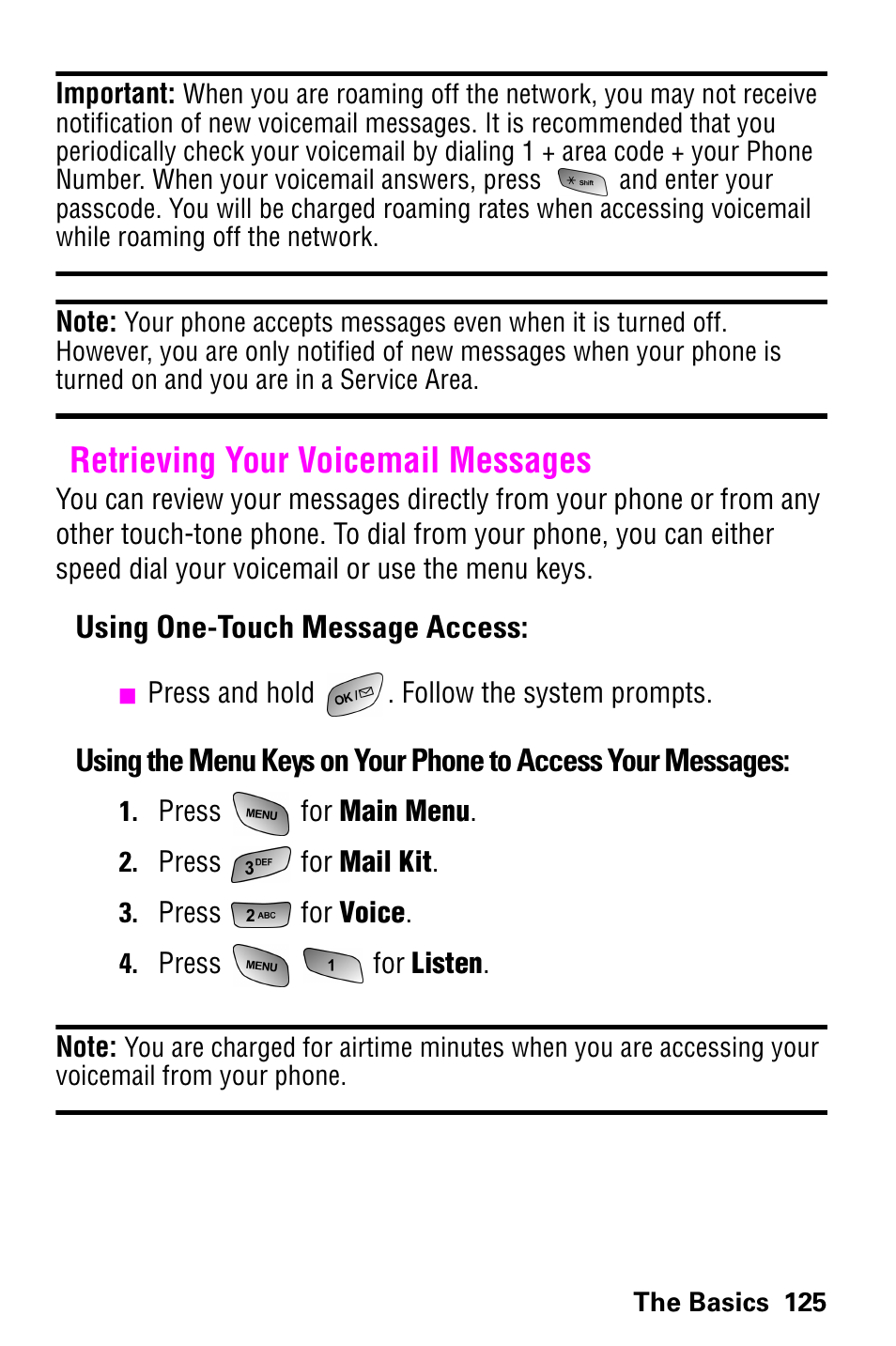 Retrieving your voicemail messages | Samsung GH68-04310A User Manual | Page 135 / 190