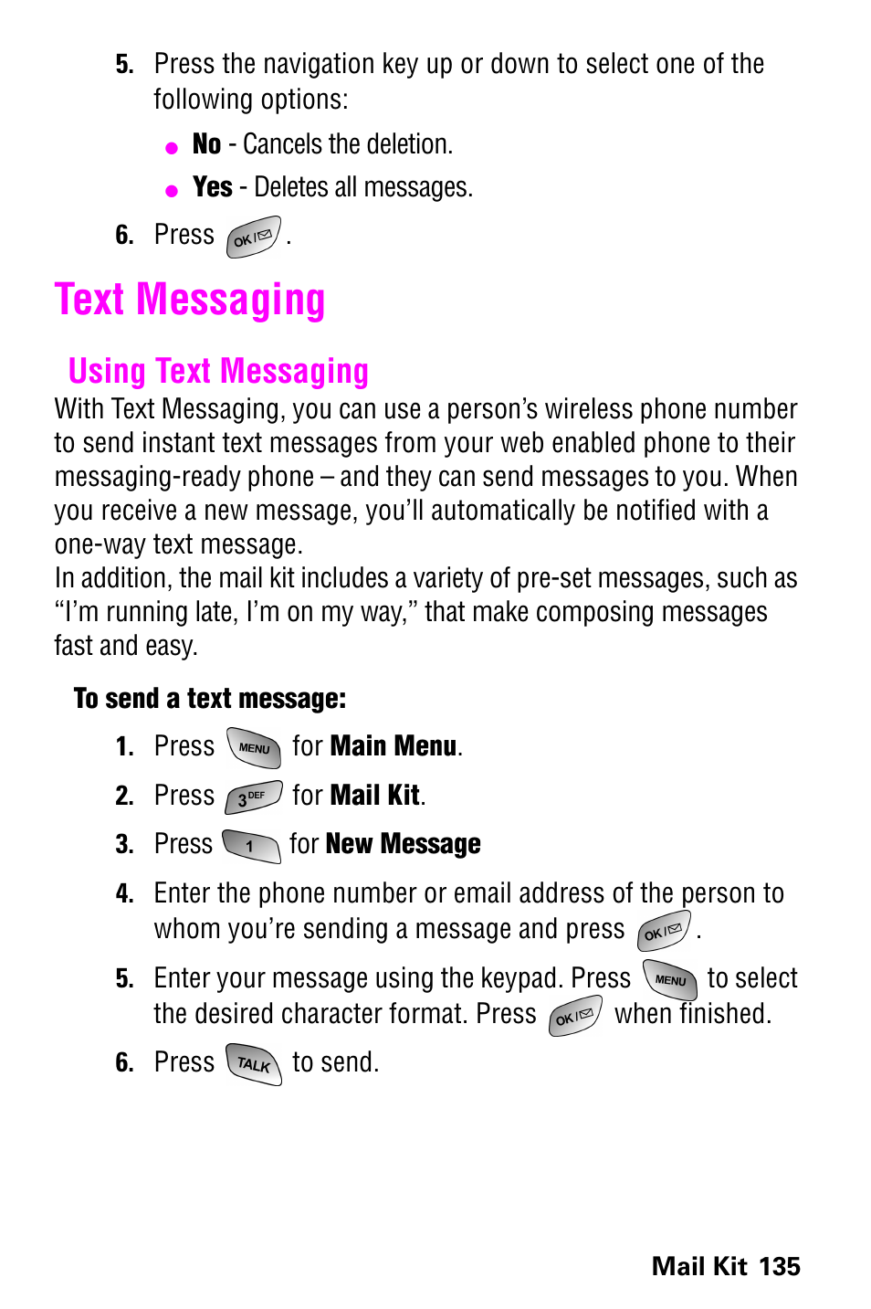 Text messaging, Using text messaging | Samsung GH68-04310A User Manual | Page 145 / 190