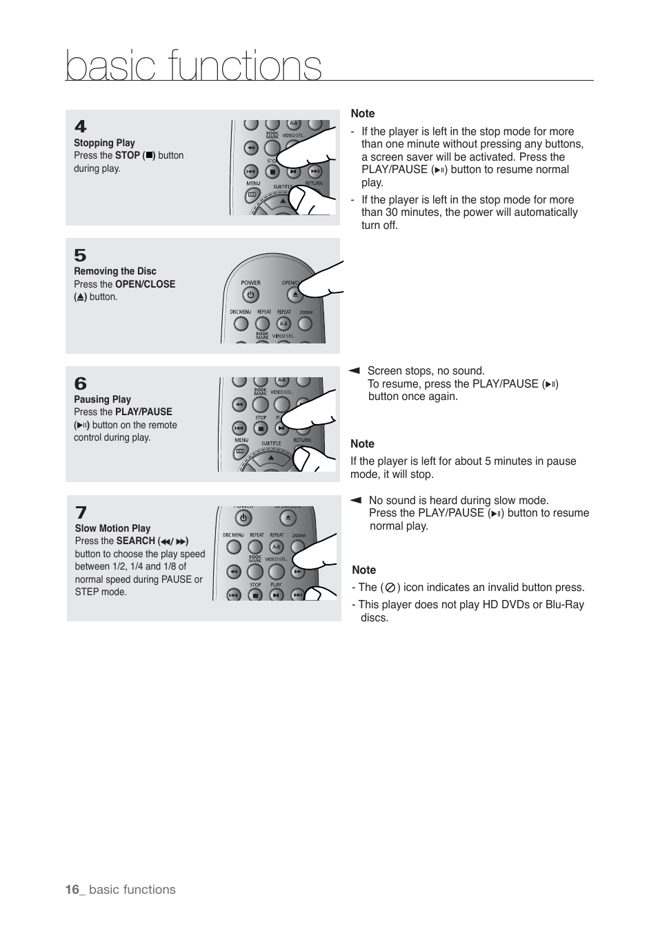 Basic functions | Samsung AK68-01765B User Manual | Page 16 / 51