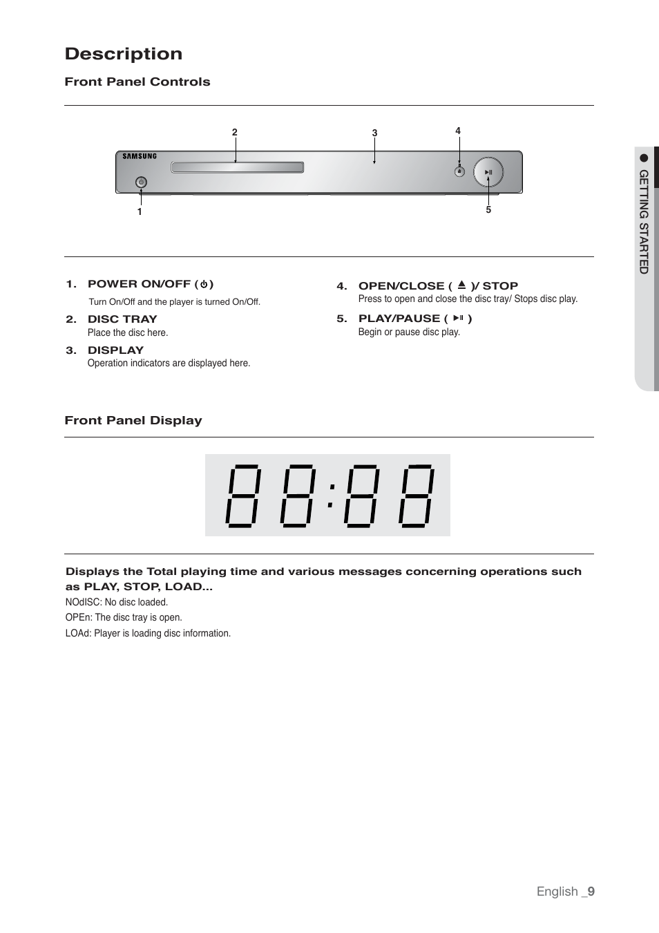 Description | Samsung AK68-01765B User Manual | Page 9 / 51