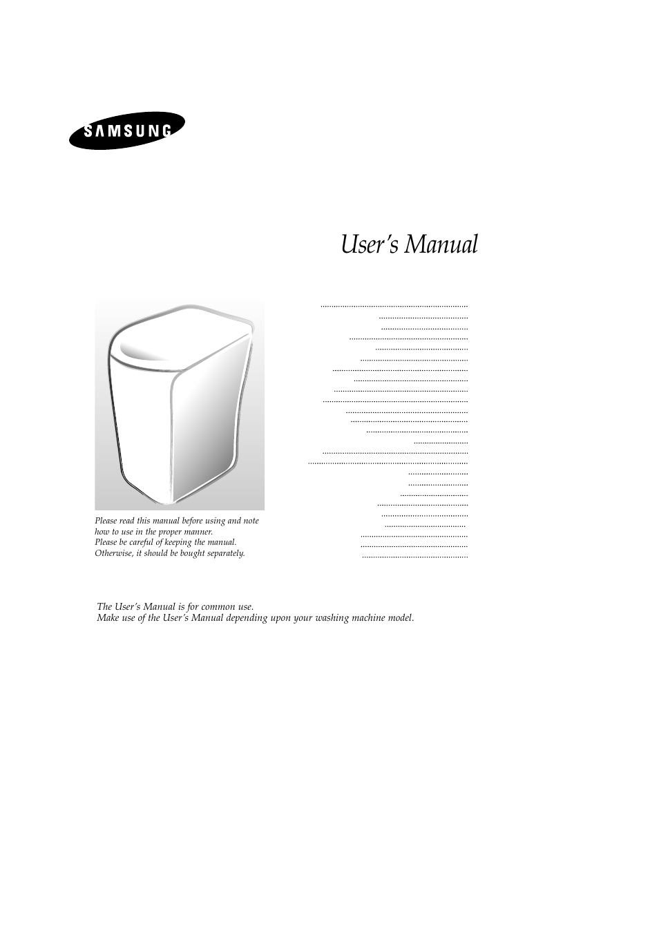 Samsung DC68-02196A User Manual | 13 pages