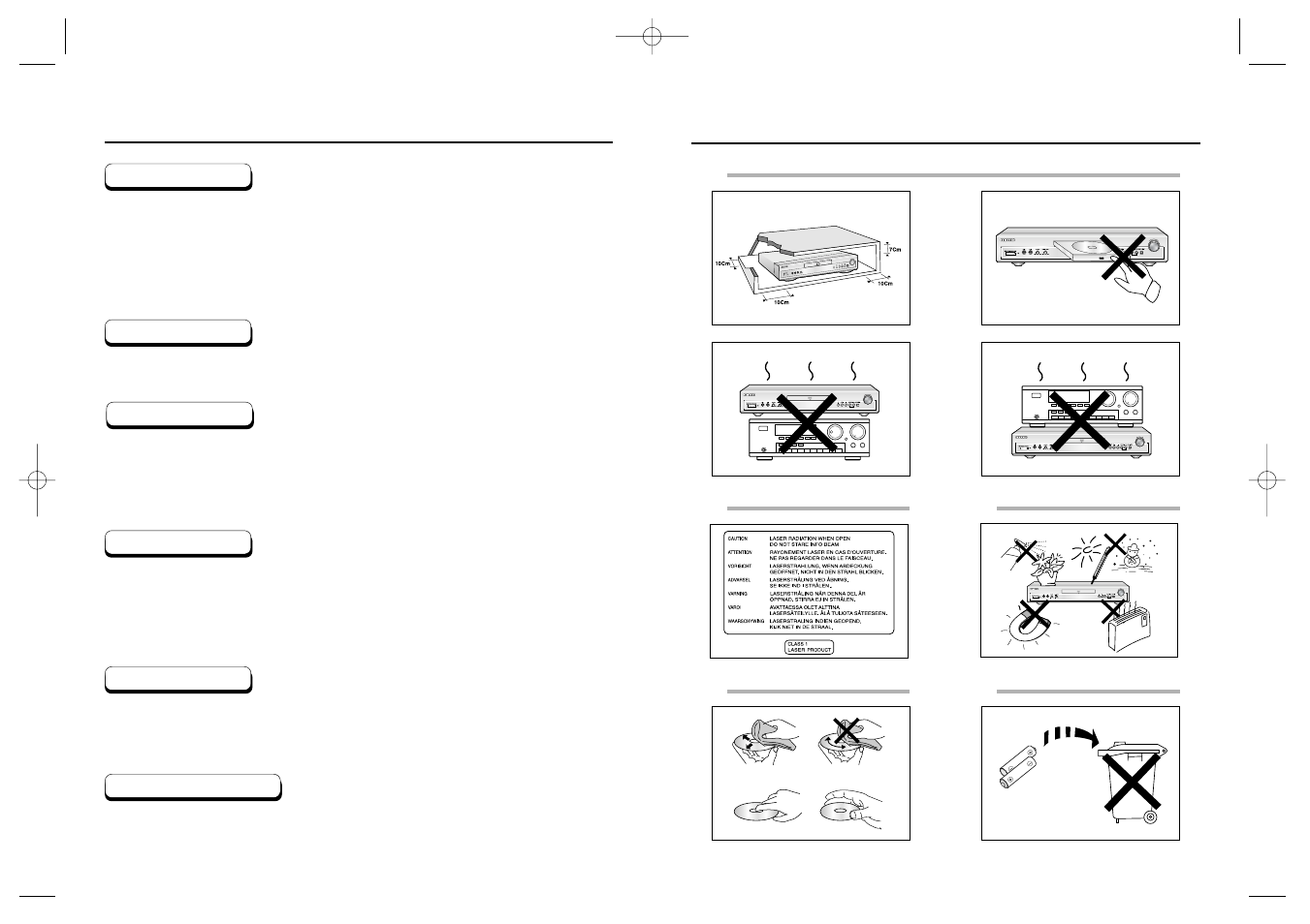 Precautions | Samsung DVD-P538K User Manual | Page 2 / 29