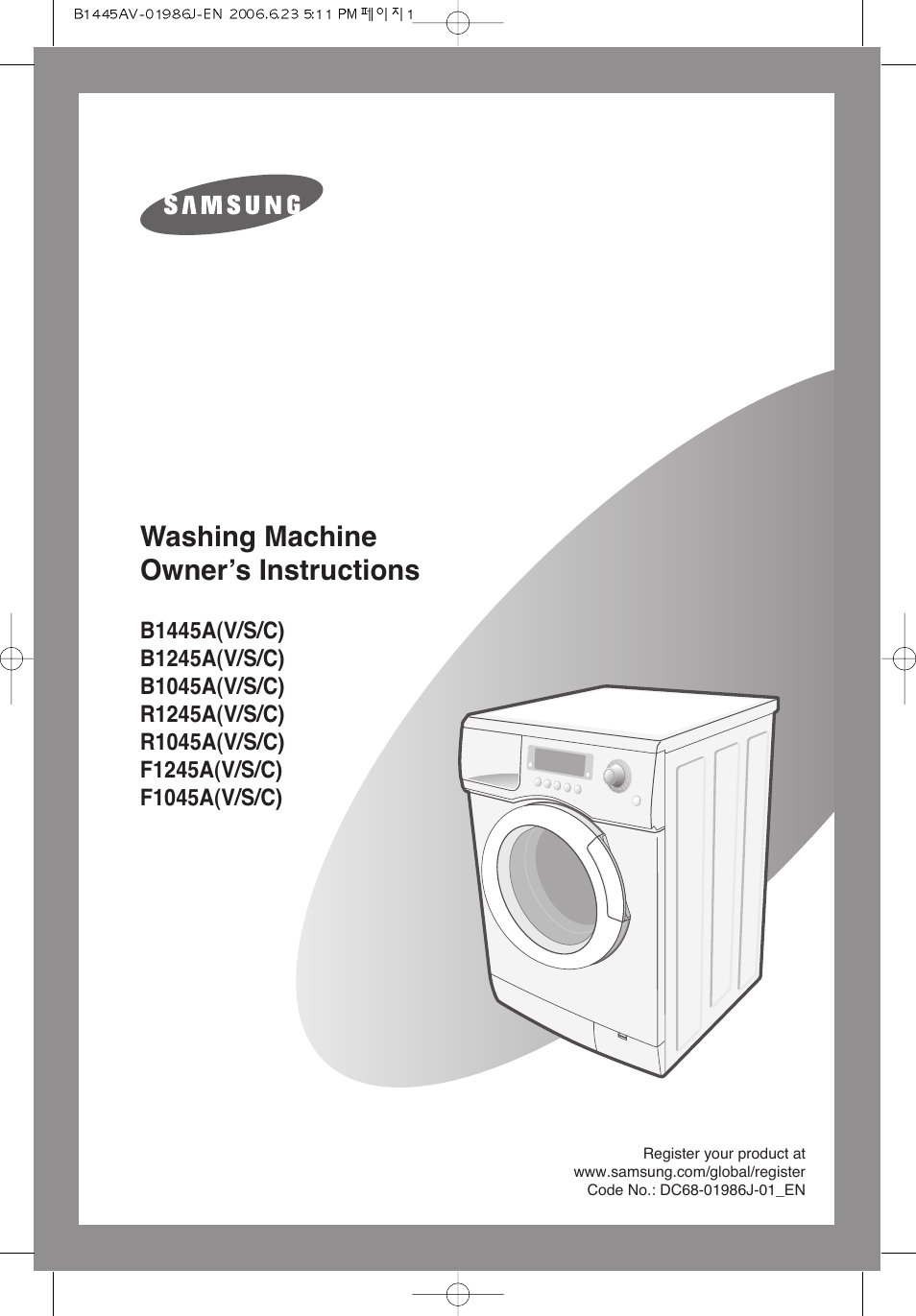 Samsung B1445A(V/S/C) User Manual | 24 pages