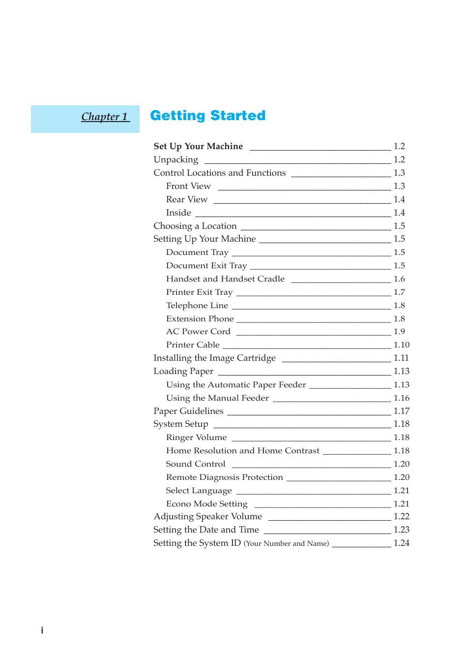 Samsung SF-5800P User Manual | Page 4 / 99