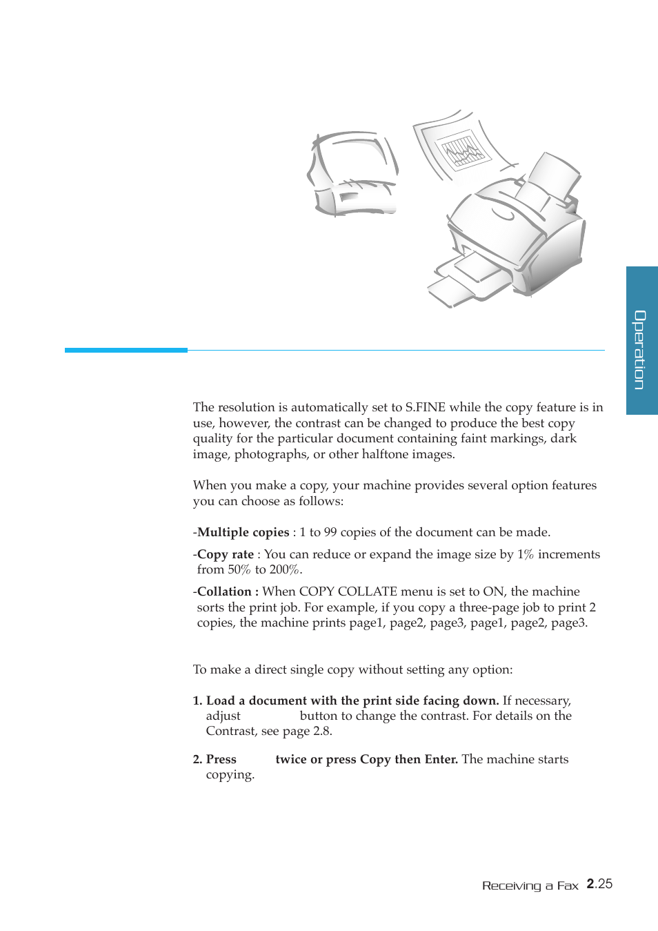 Making a copy | Samsung SF-5800P User Manual | Page 58 / 99