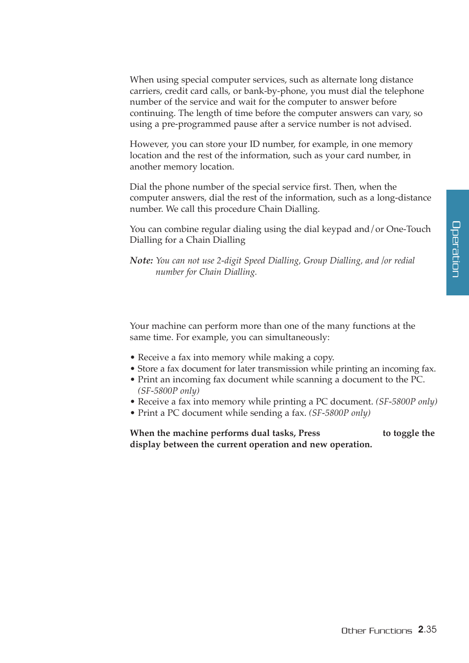 Samsung SF-5800P User Manual | Page 68 / 99