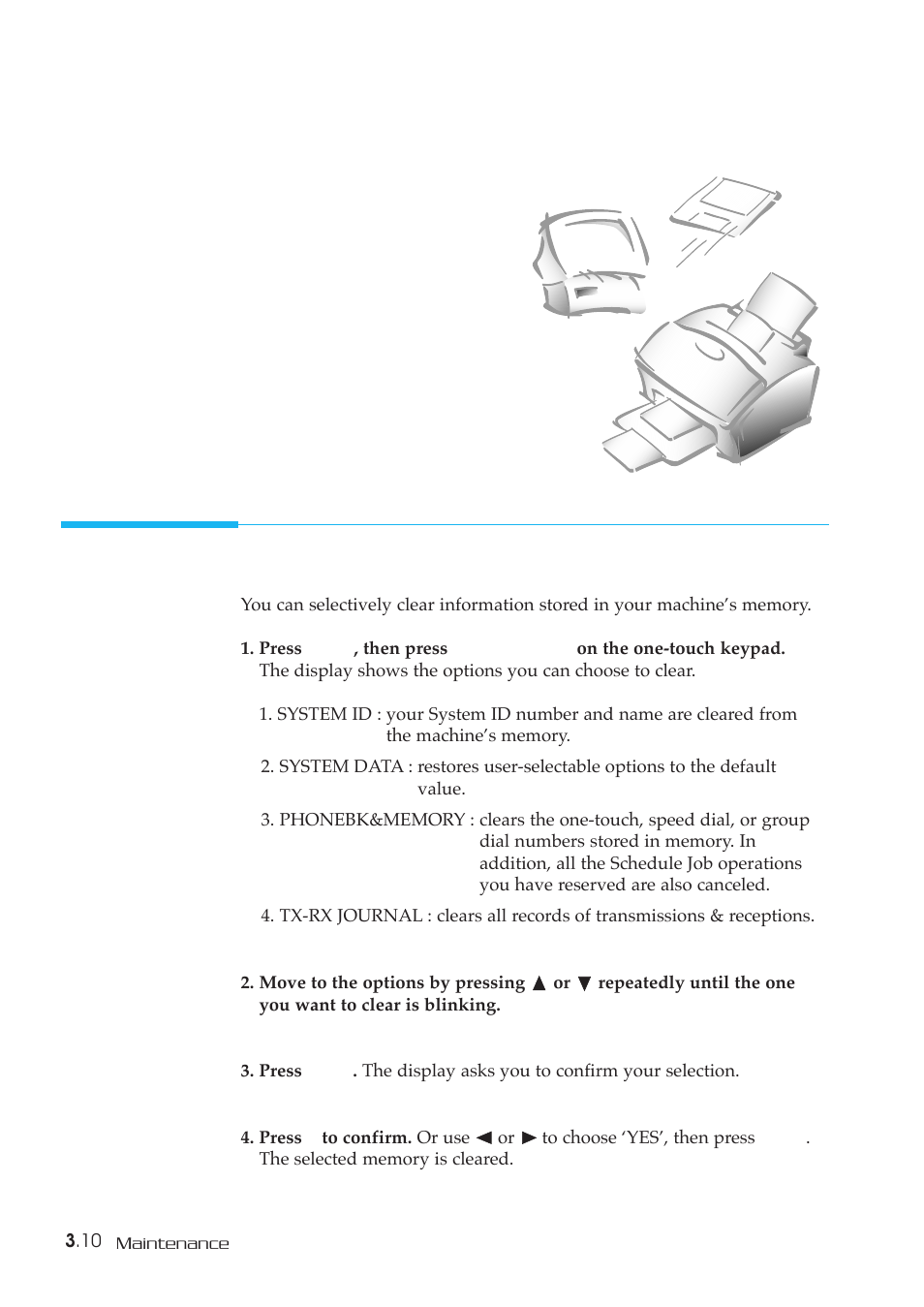 Maintenance | Samsung SF-5800P User Manual | Page 86 / 99