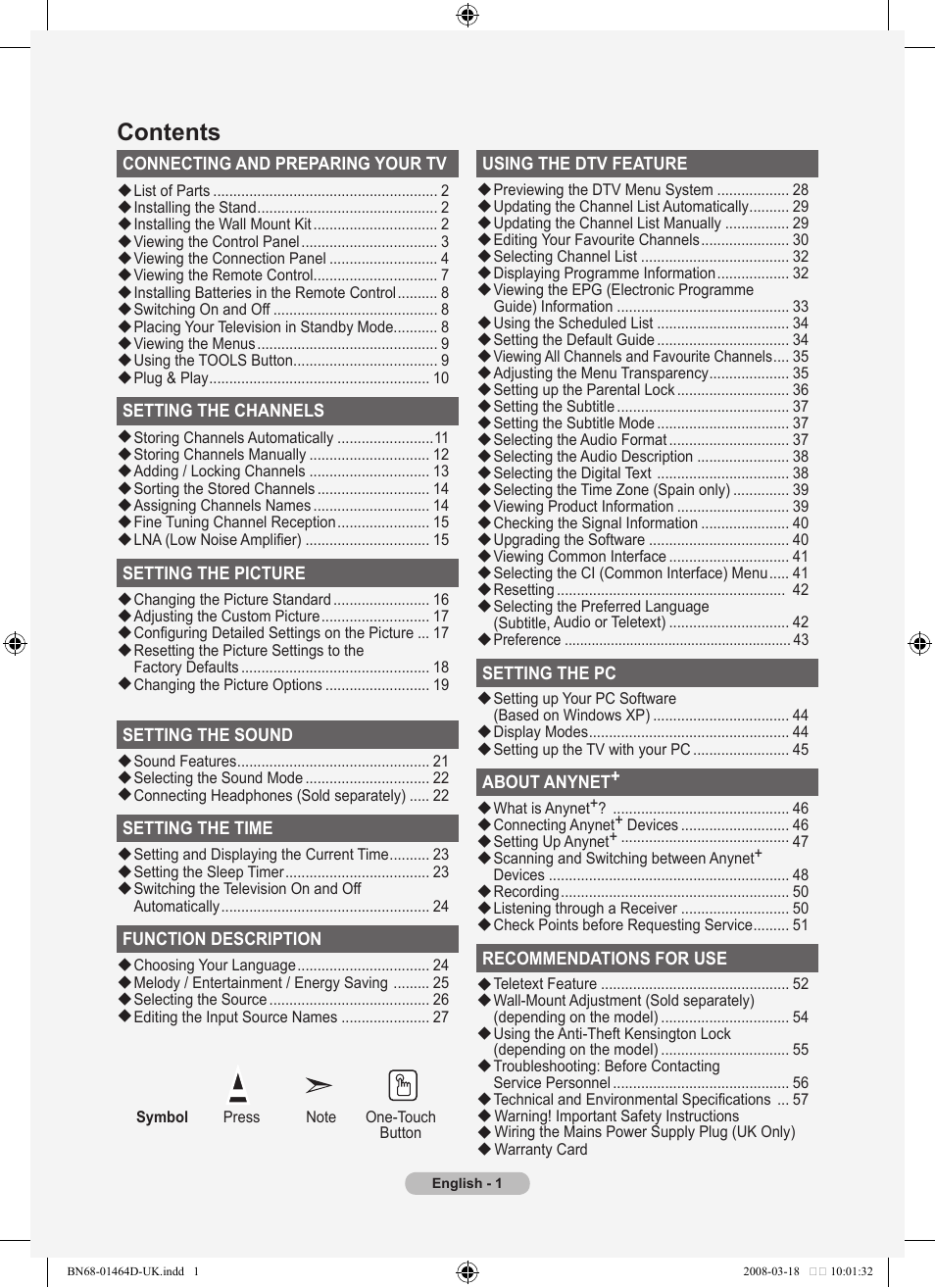 Samsung BN68-01464D-00 User Manual | Page 3 / 63