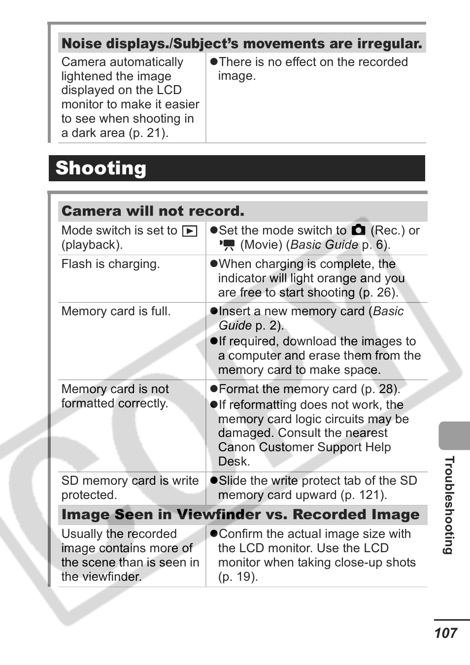 Shooting | Samsung CDI-E207-010 User Manual | Page 109 / 147