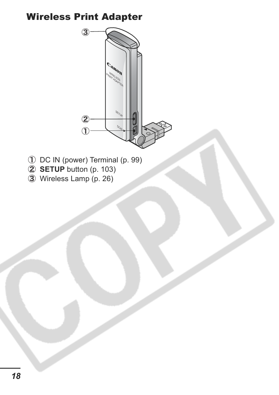 Wireless print adapter | Samsung CDI-E207-010 User Manual | Page 20 / 147