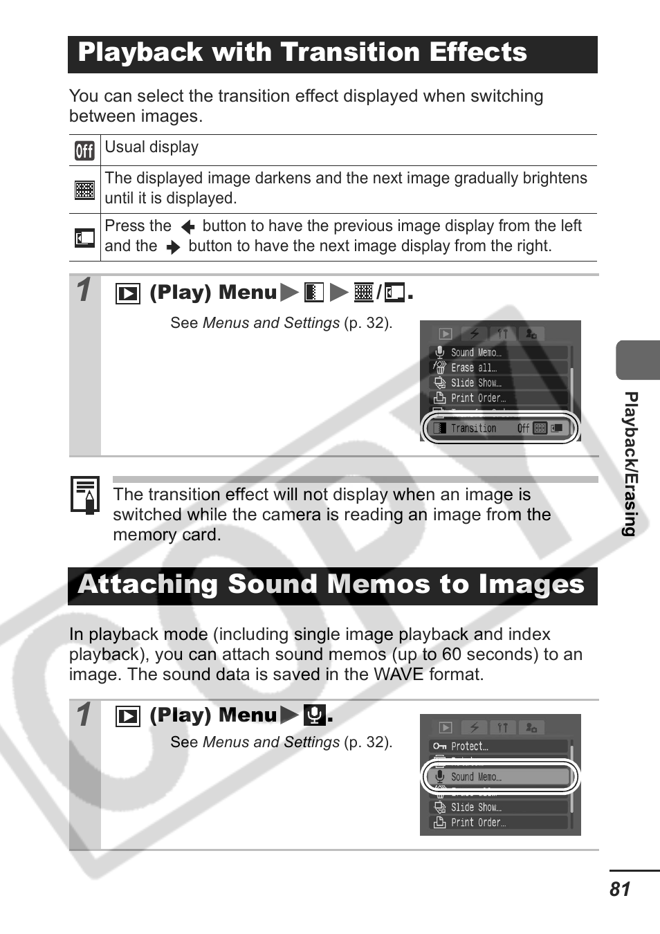 Playback with transition effects | Samsung CDI-E207-010 User Manual | Page 83 / 147