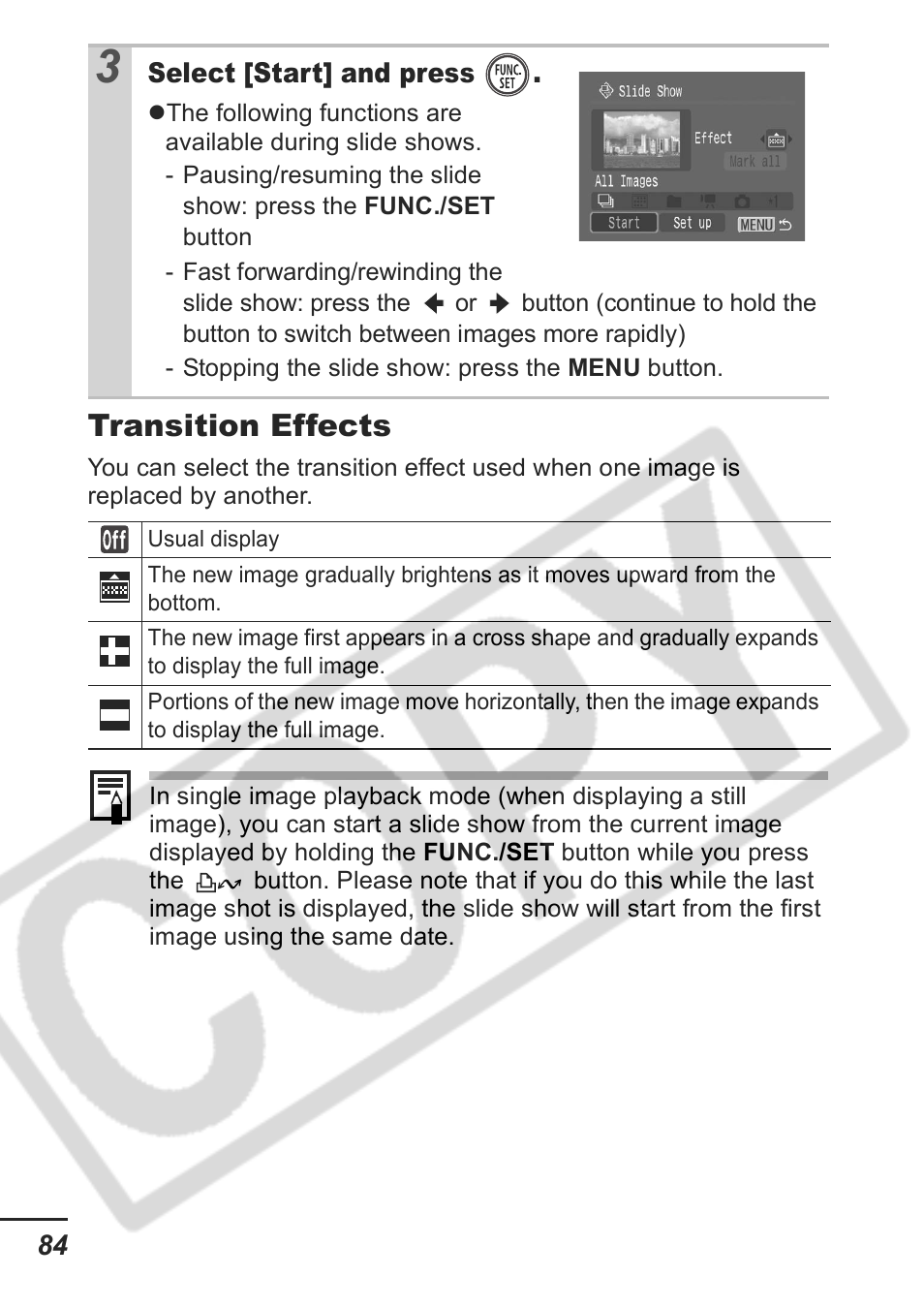 Transition effects | Samsung CDI-E207-010 User Manual | Page 86 / 147