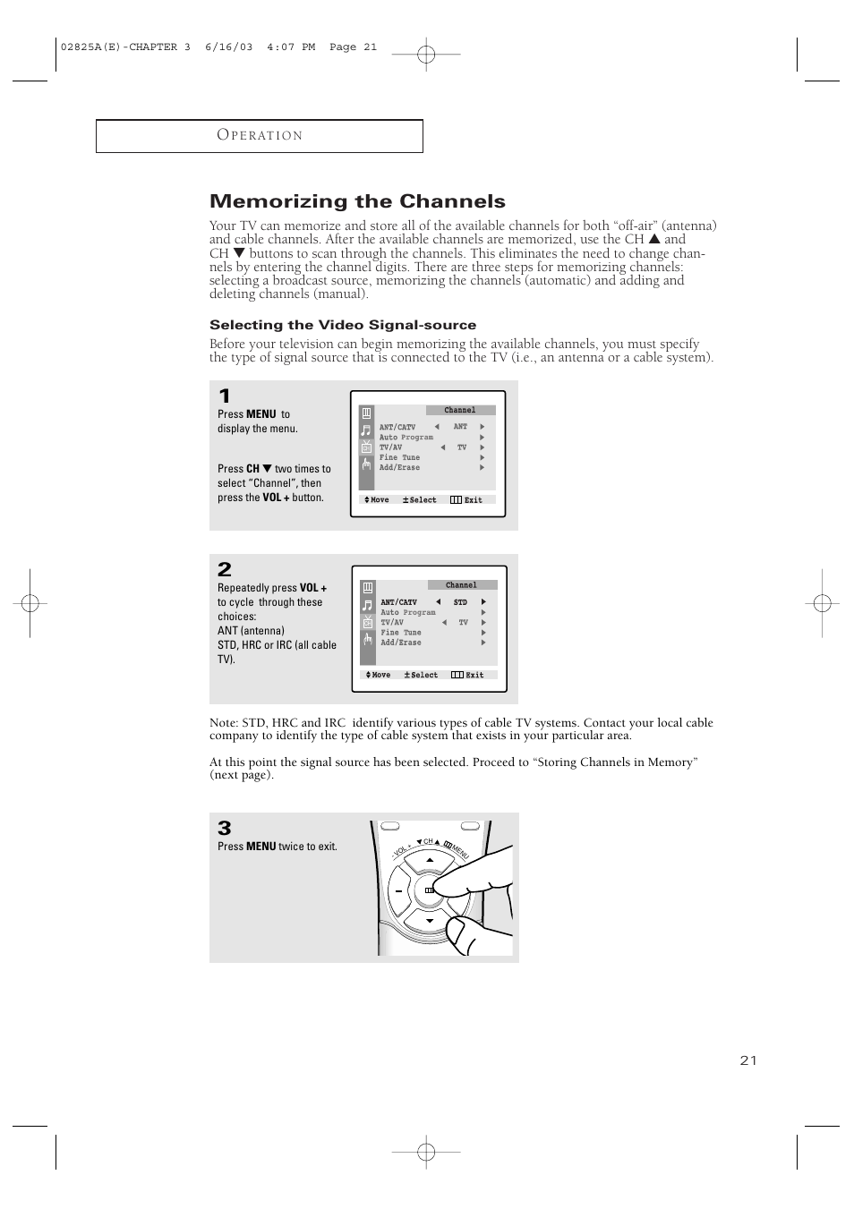 Samsung CT-20H4 User Manual | Page 21 / 37