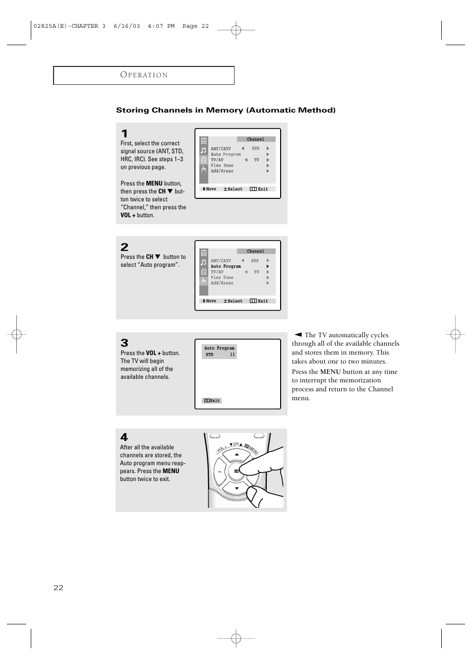 Samsung CT-20H4 User Manual | Page 22 / 37