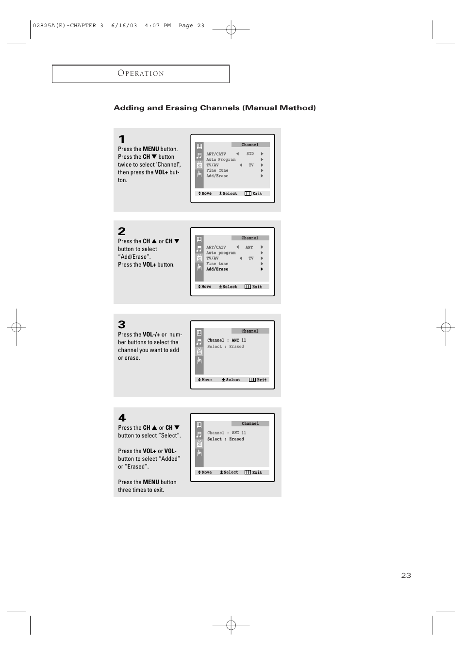 Samsung CT-20H4 User Manual | Page 23 / 37