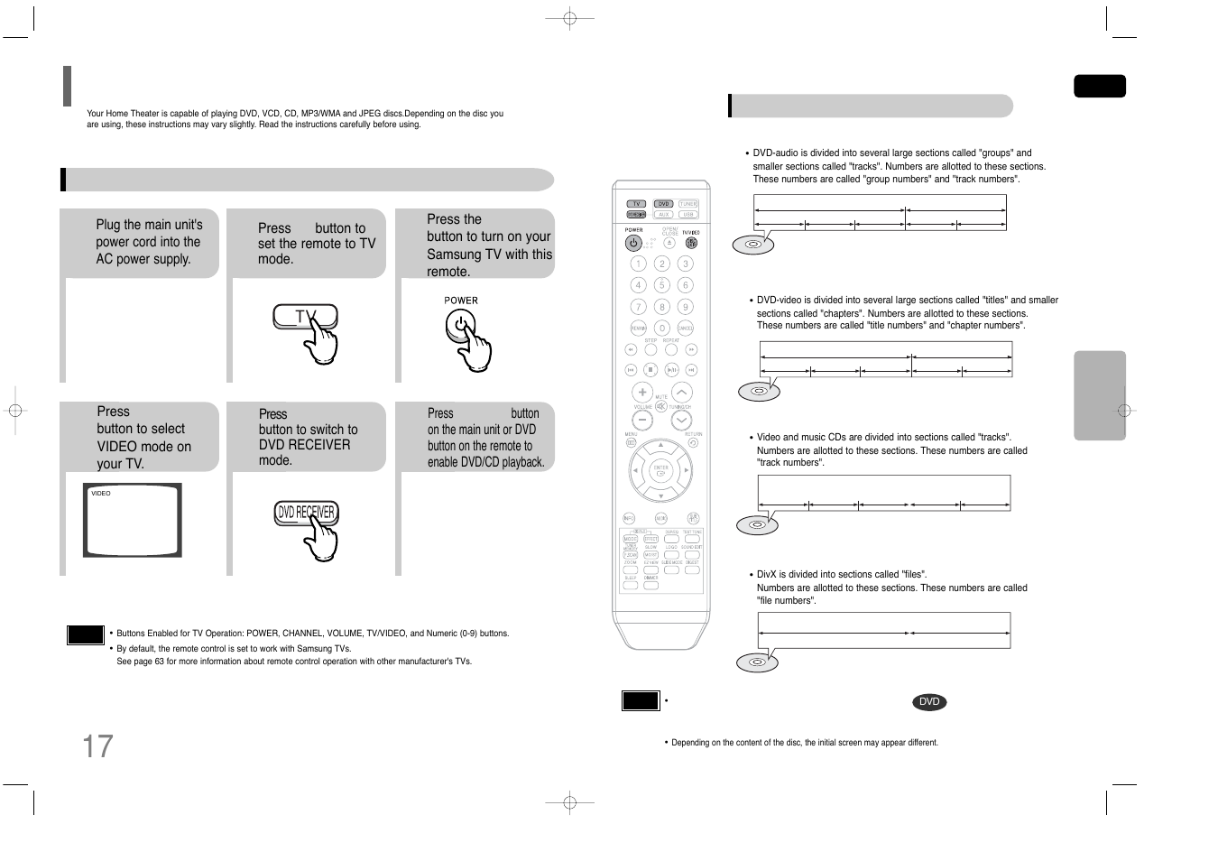 Operation, Before using your home theater | Samsung HT-Q40 User Manual | Page 10 / 37