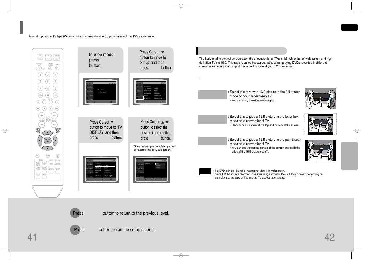 Setting tv screen type | Samsung HT-Q40 User Manual | Page 22 / 37