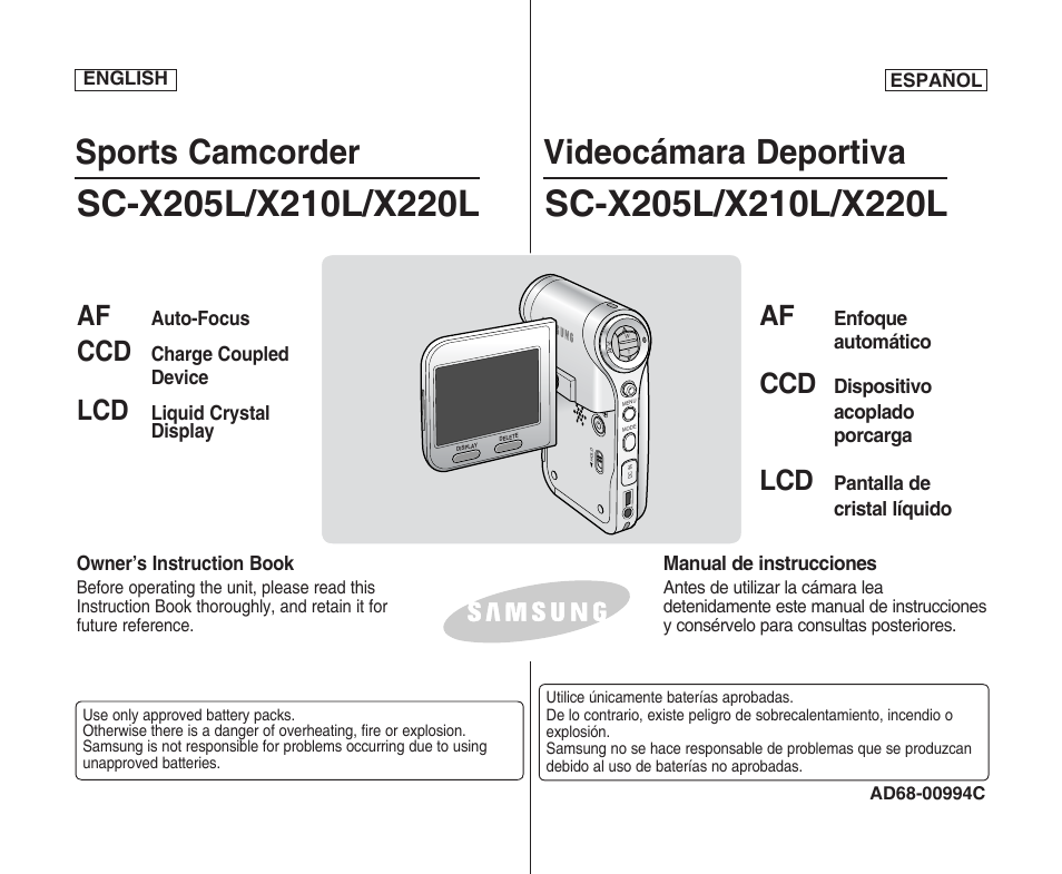 Samsung SC-X205L User Manual | 144 pages