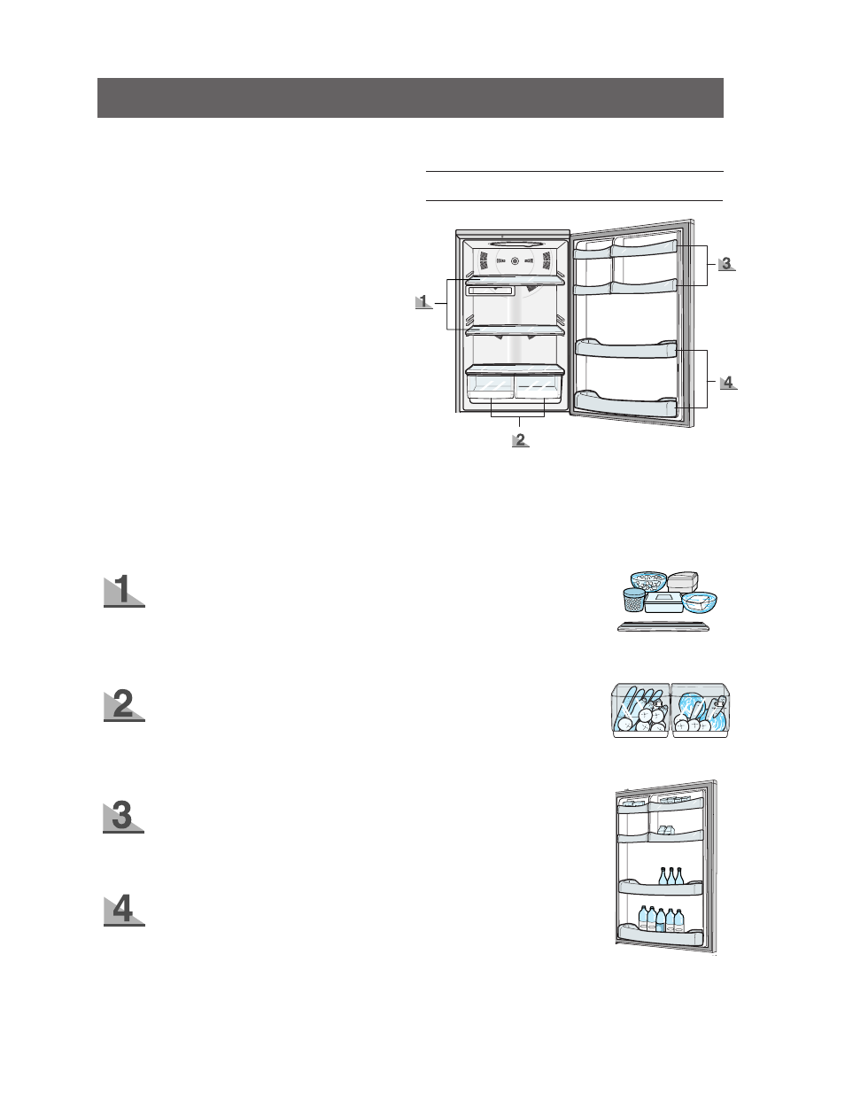 Making ice, Storing food in the refrigerator or freezer, A. refrigerator | Samsung RB1955VQ User Manual | Page 9 / 15