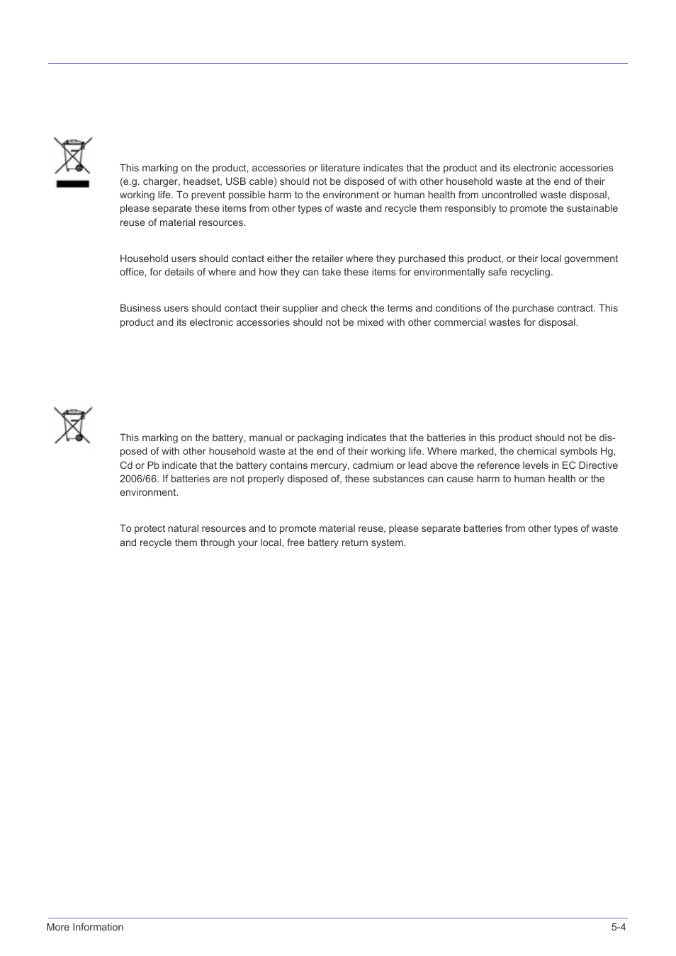 4 correct disposal - europe only, Correct disposal - europe only -4 | Samsung SP-A600B User Manual | Page 43 / 43