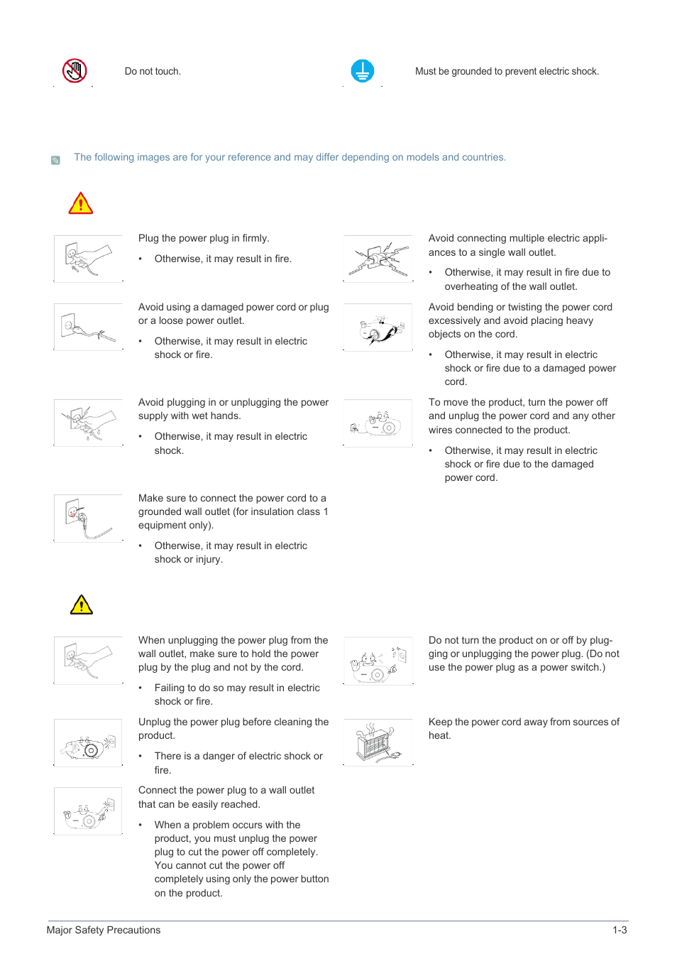 Power related | Samsung SP-A600B User Manual | Page 5 / 43