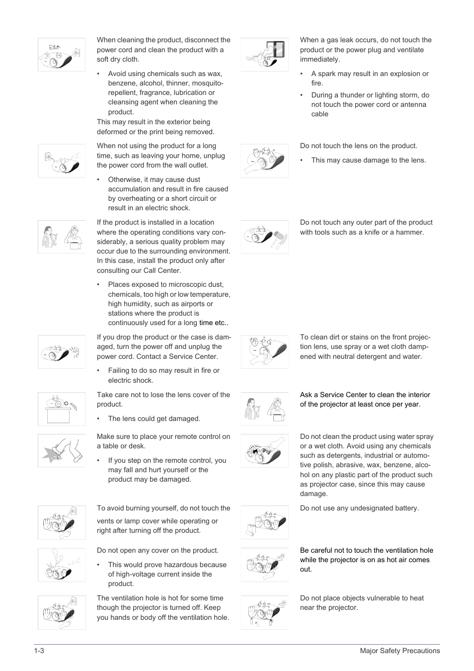 Samsung SP-A600B User Manual | Page 8 / 43