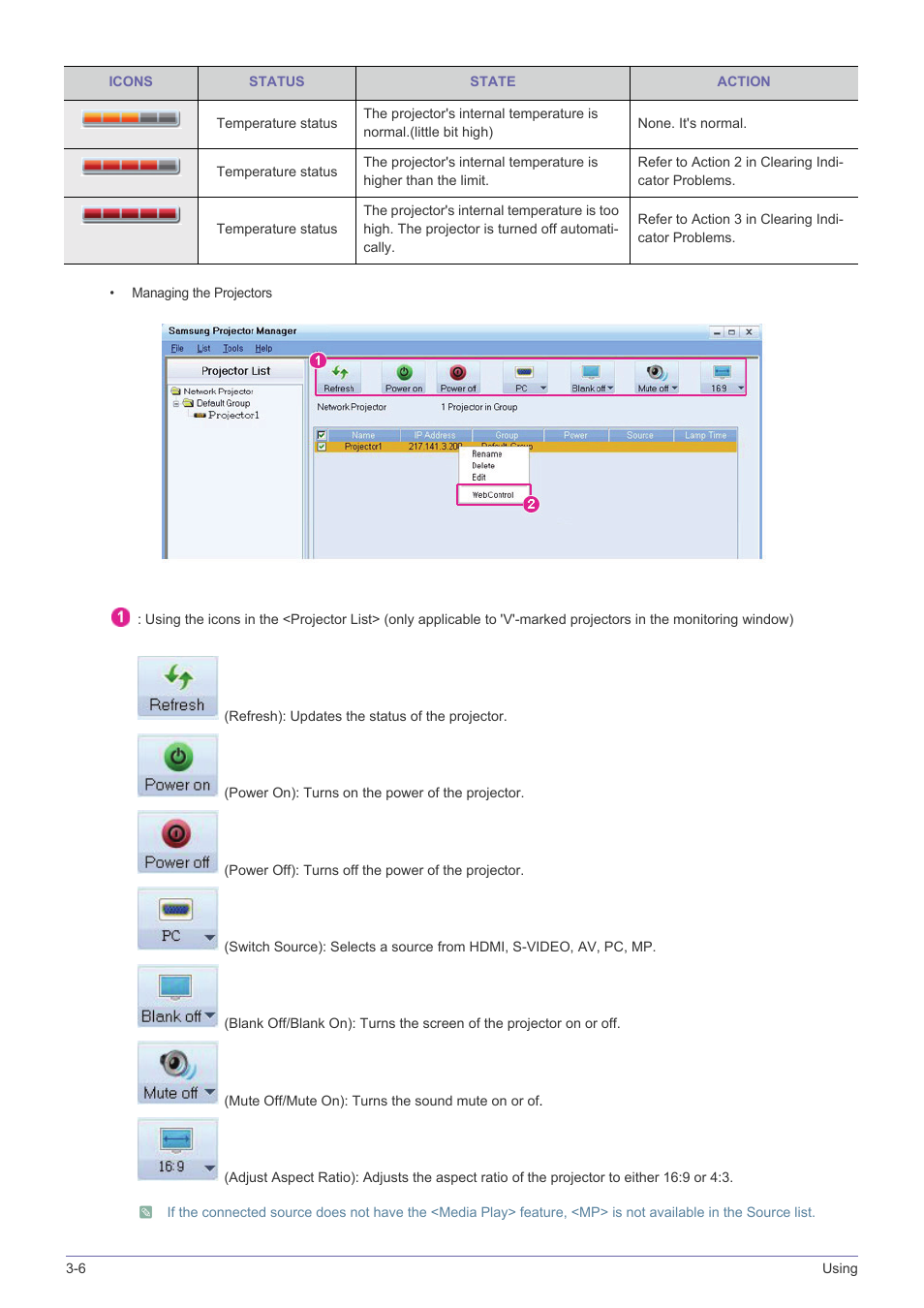 Samsung SP-F10M User Manual | Page 54 / 92