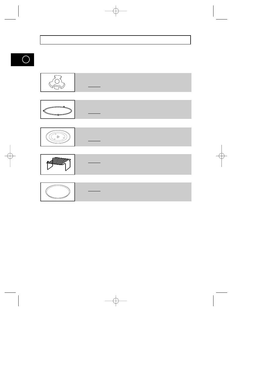 Accessories | Samsung CE2933T User Manual | Page 8 / 49