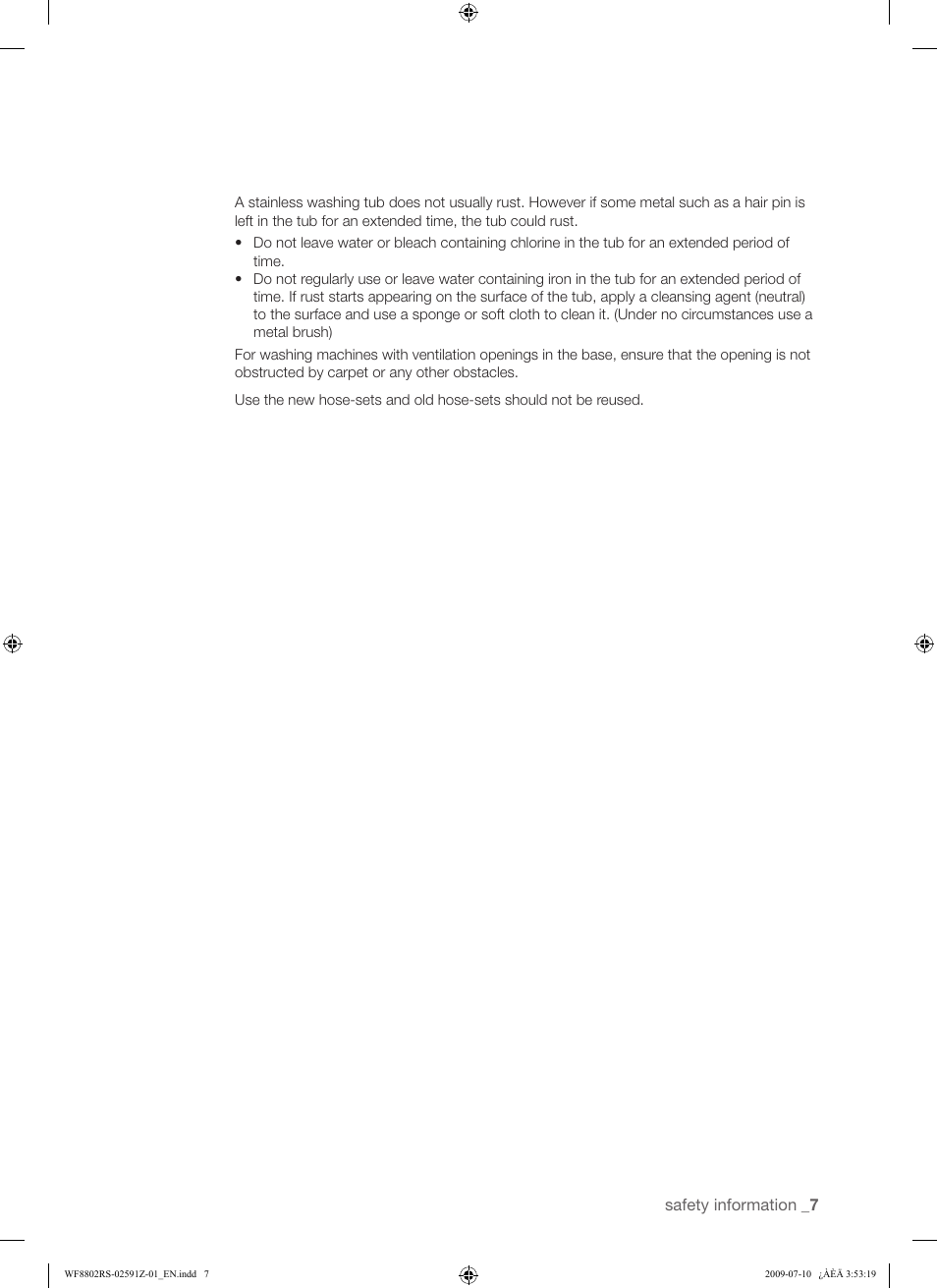 Samsung WF8802JSG User Manual | Page 7 / 36