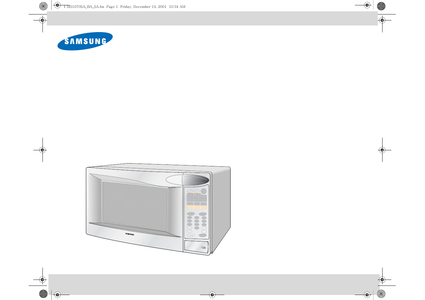 Samsung MS1070BA User Manual | 40 pages