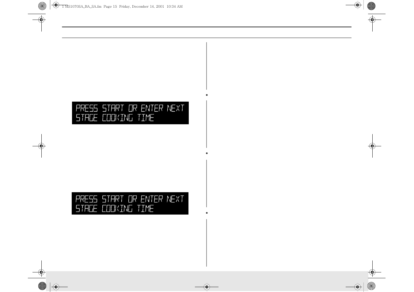 Operation | Samsung MS1070BA User Manual | Page 15 / 40