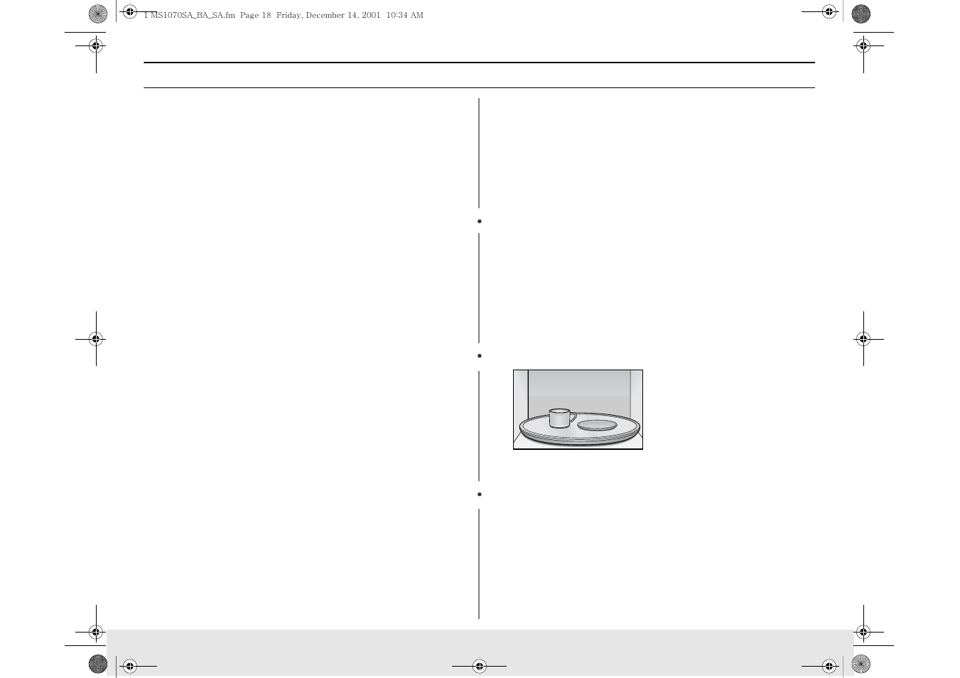 Cooking instructions | Samsung MS1070BA User Manual | Page 18 / 40