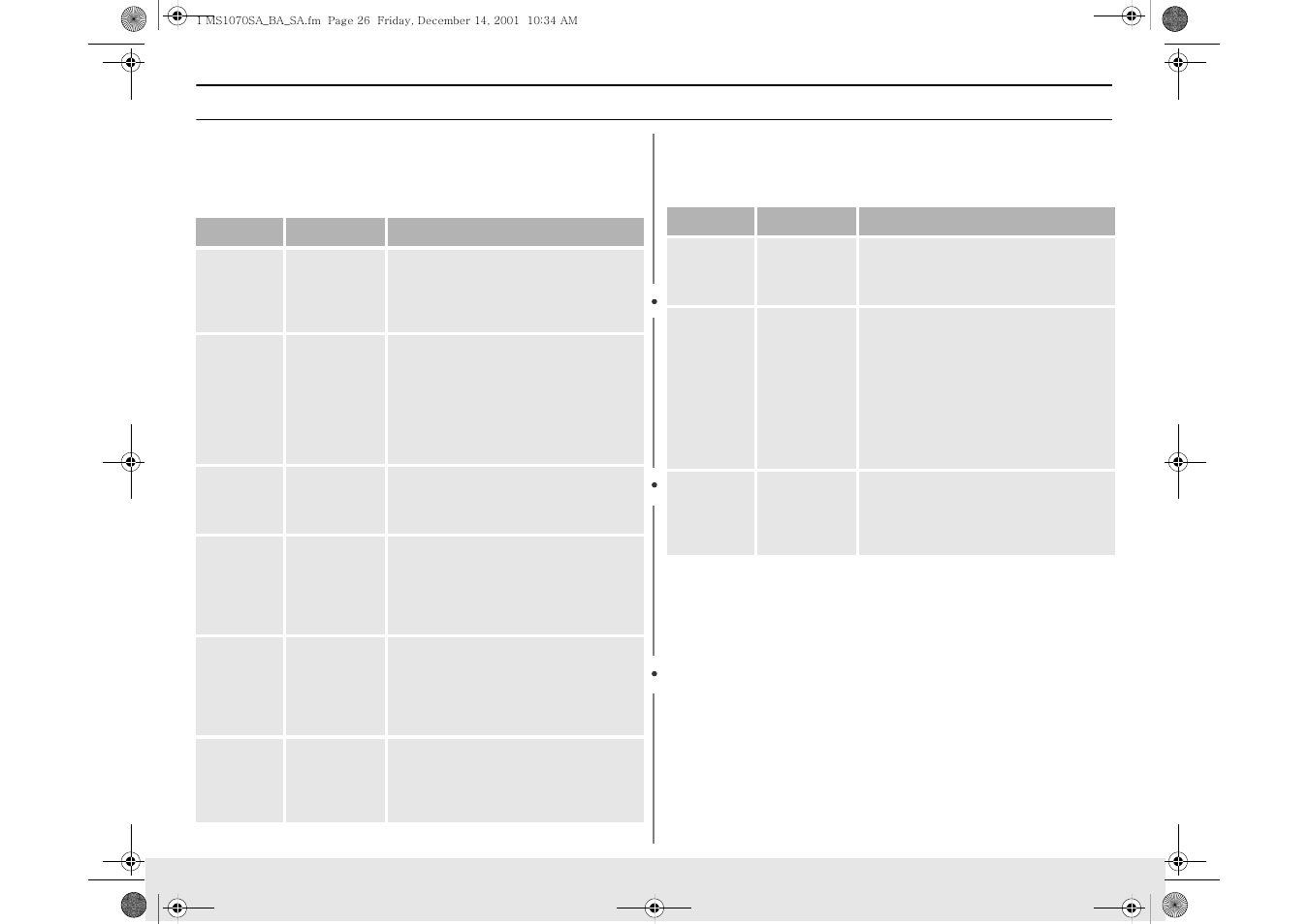 Cooking instructions, Sensor cooking guide | Samsung MS1070BA User Manual | Page 26 / 40