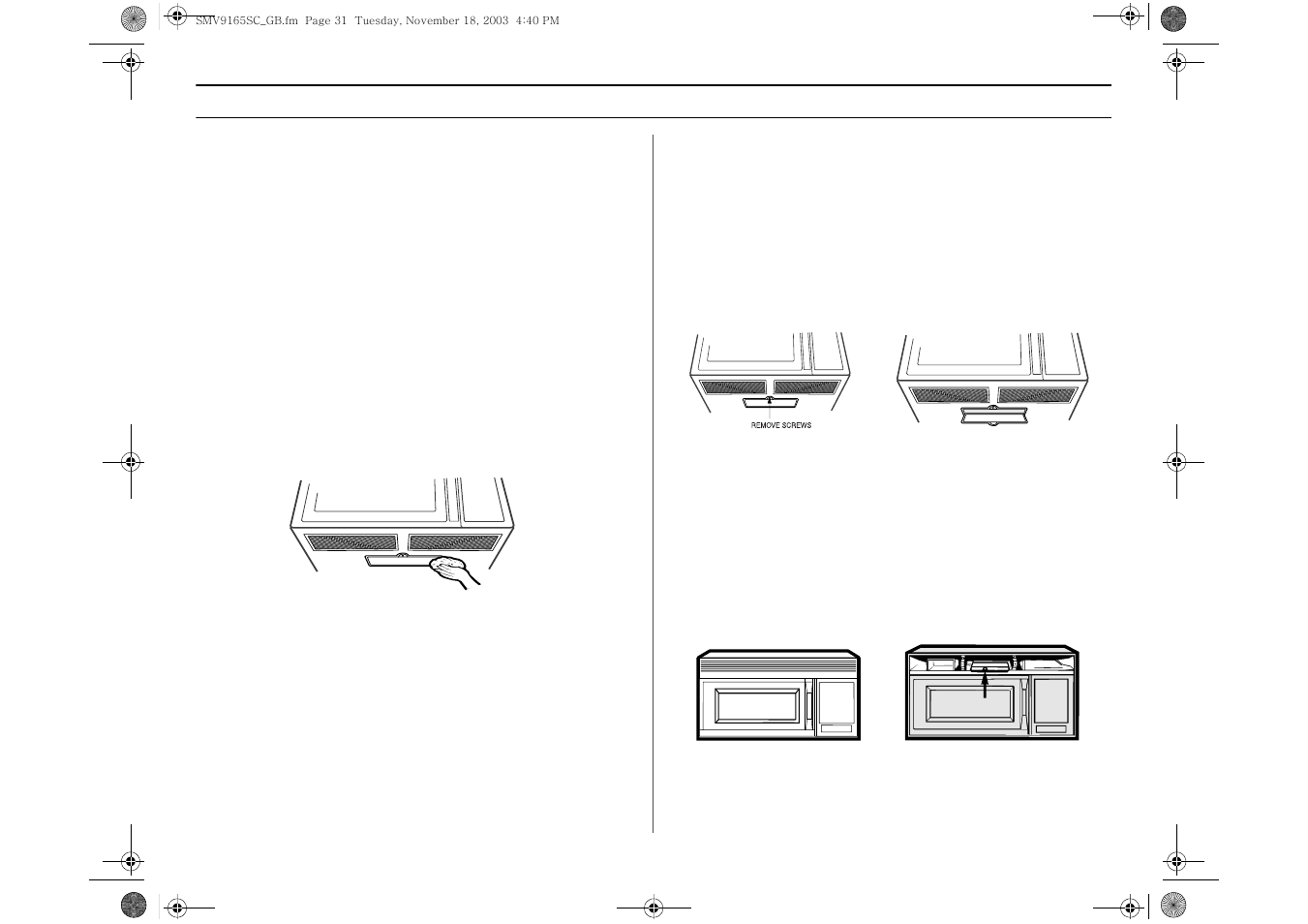 How to clean the outside, Light bulb replacement, Appendix | Samsung CC User Manual | Page 31 / 36