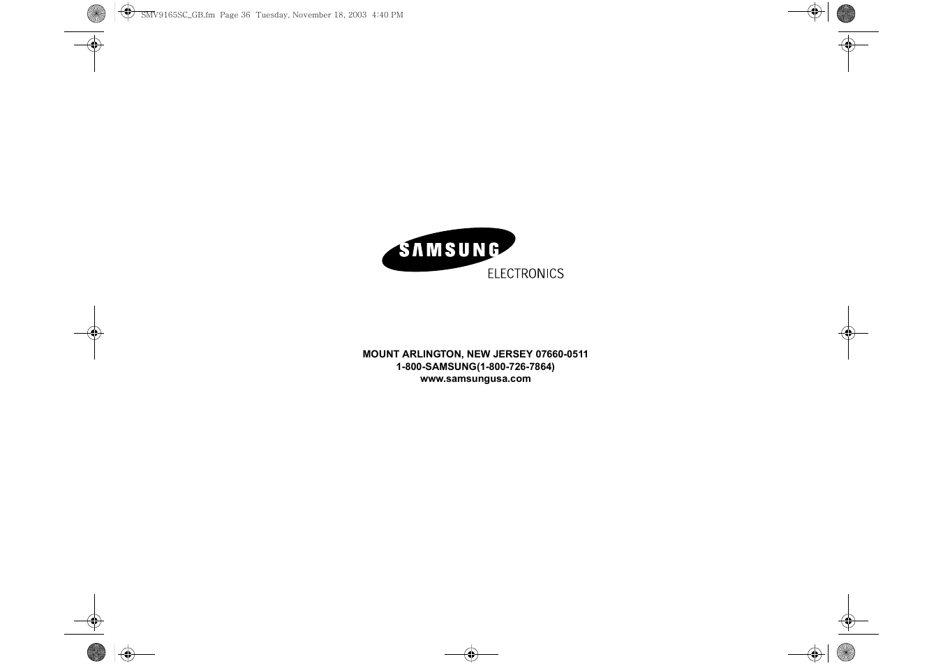 Samsung CC User Manual | Page 36 / 36