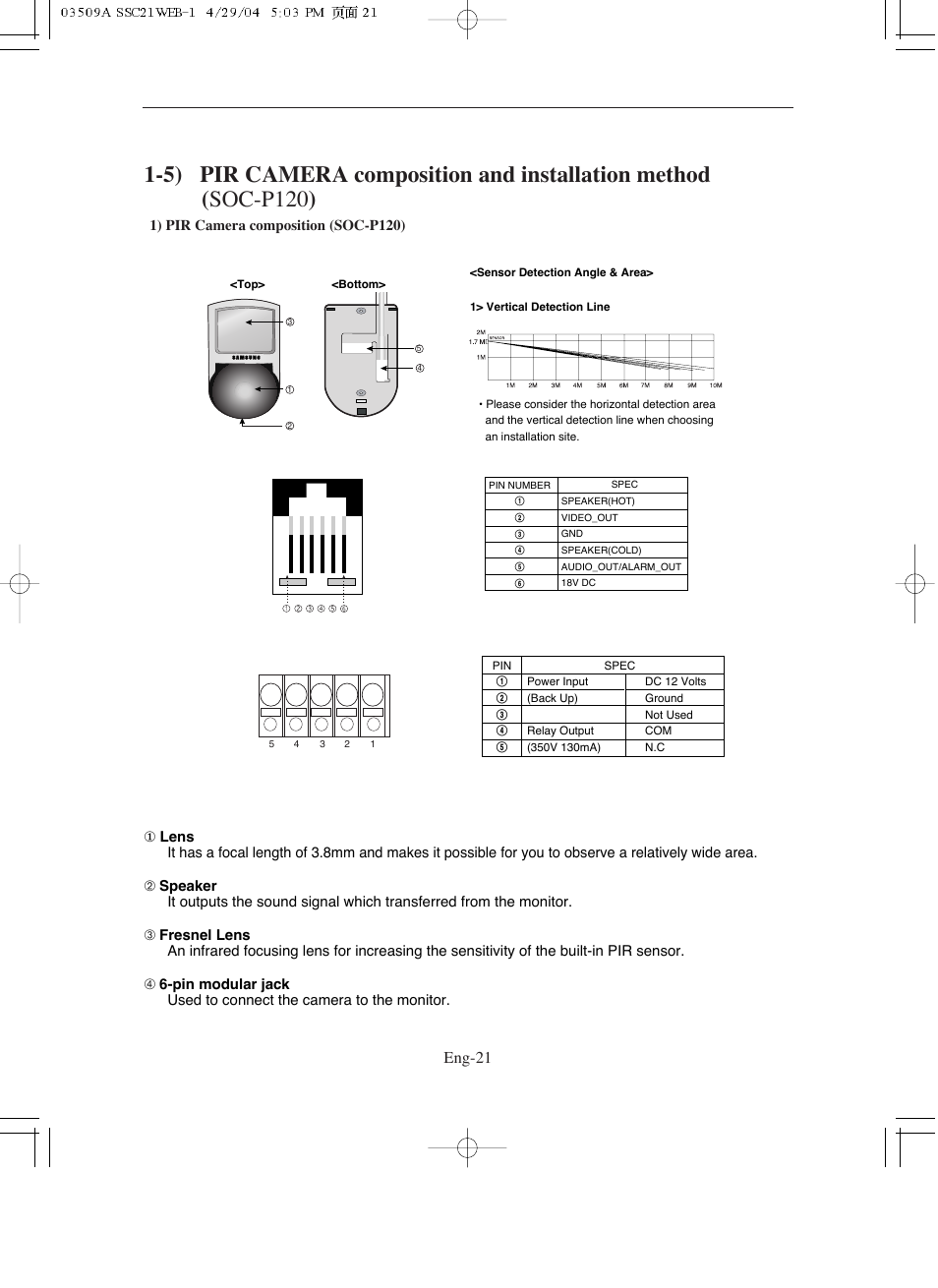 Eng-21 | Samsung SMO-211QN User Manual | Page 21 / 112