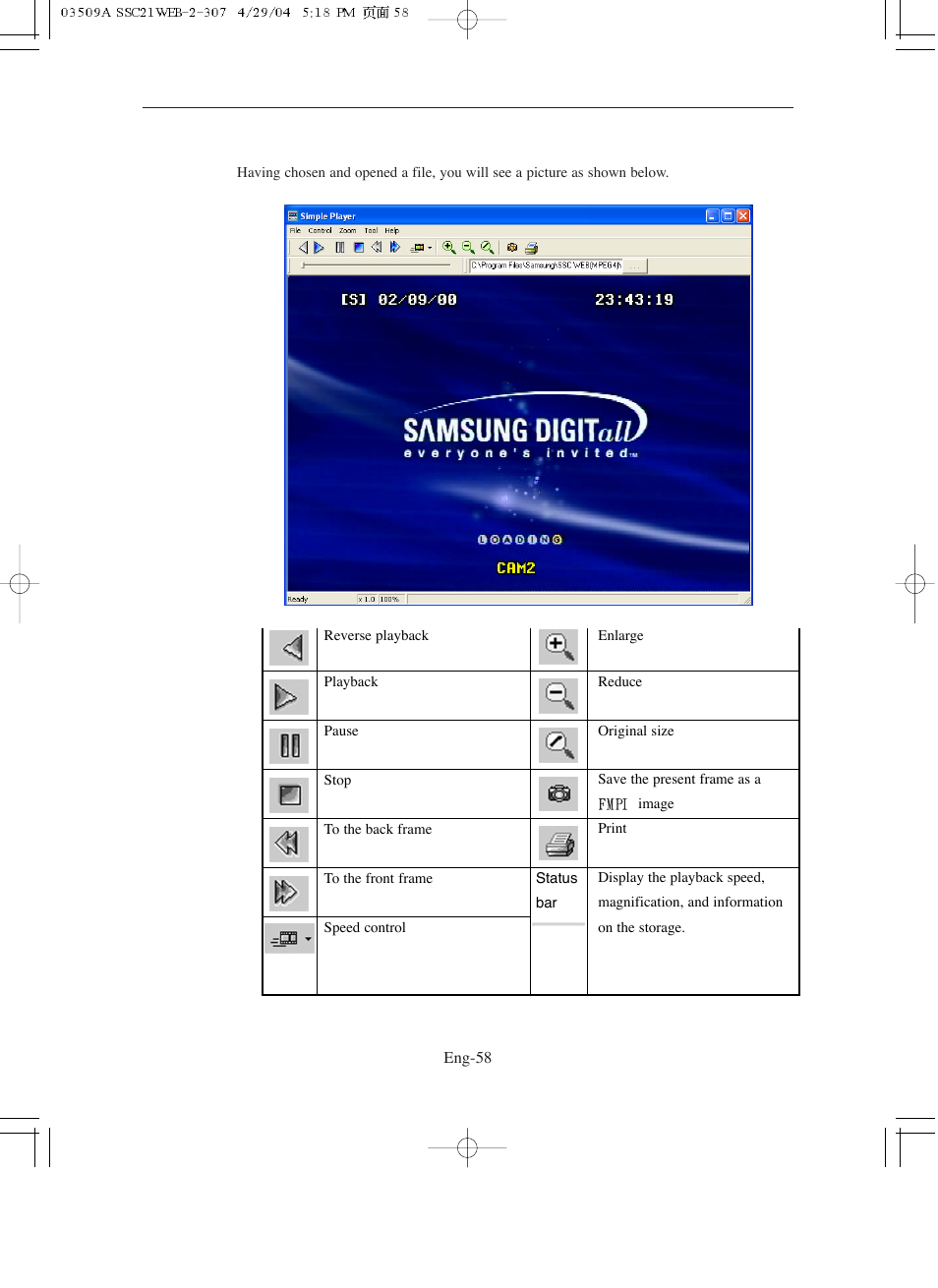 Samsung SMO-211QN User Manual | Page 58 / 112