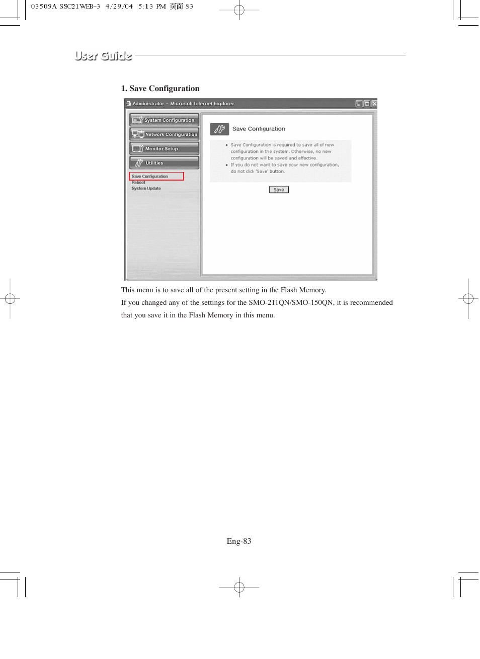 Samsung SMO-211QN User Manual | Page 83 / 112