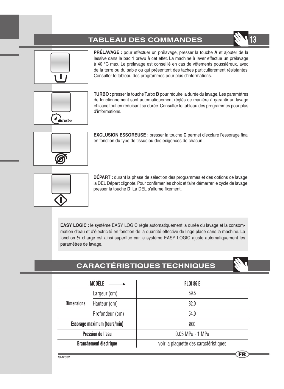 Ardo FLOI86E User Manual | Page 13 / 52