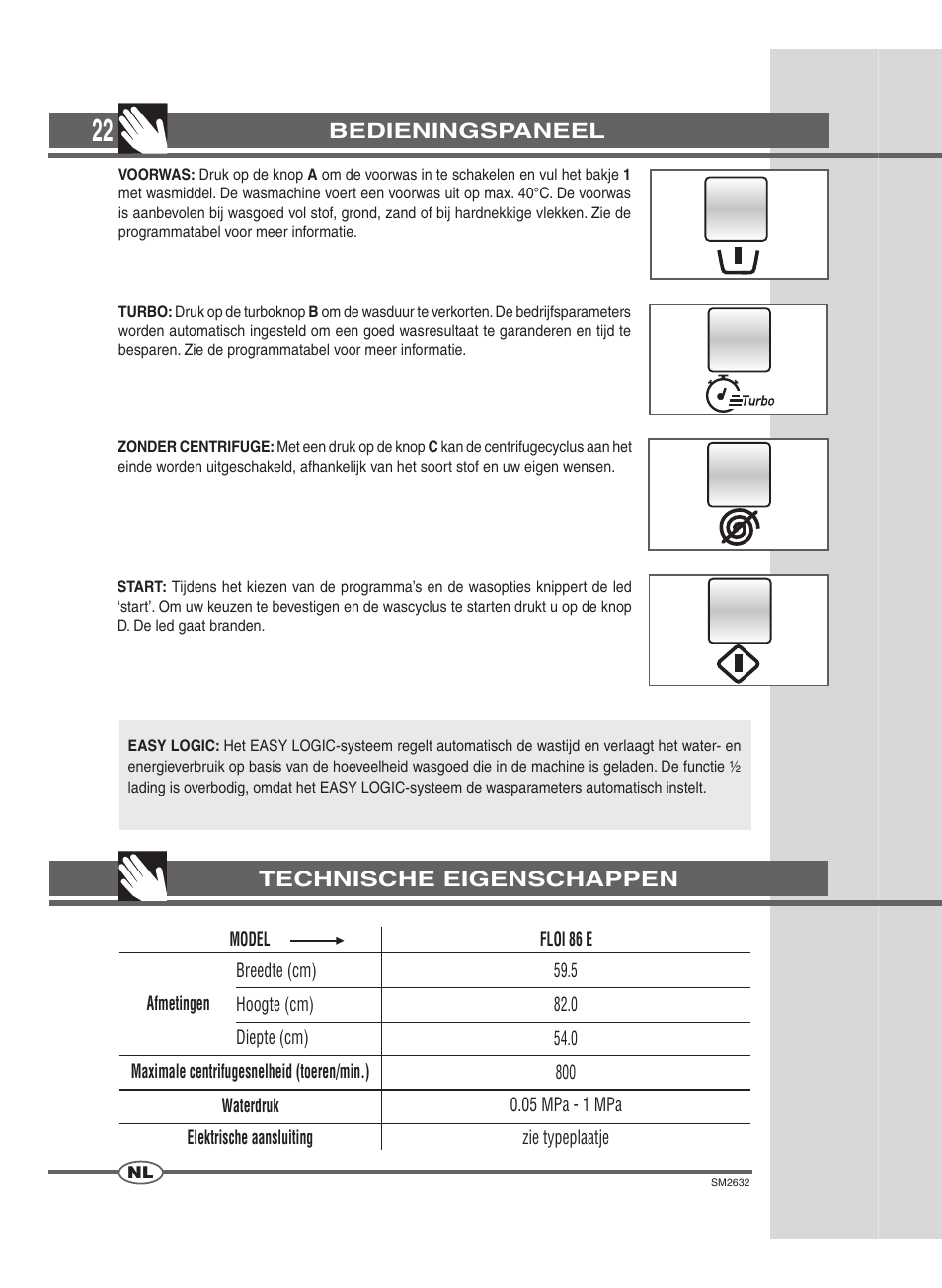 Ardo FLOI86E User Manual | Page 22 / 52