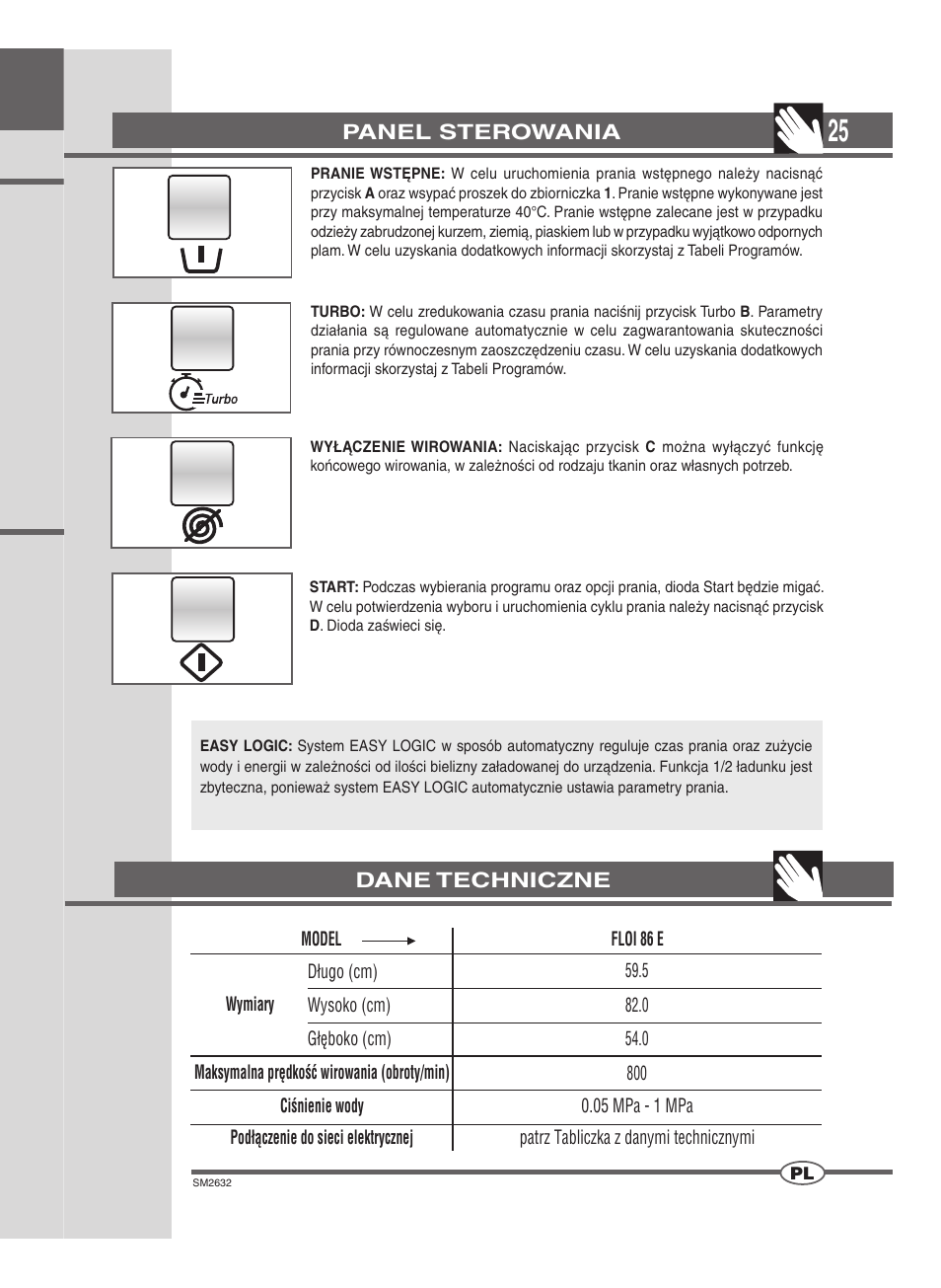 Ardo FLOI86E User Manual | Page 25 / 52