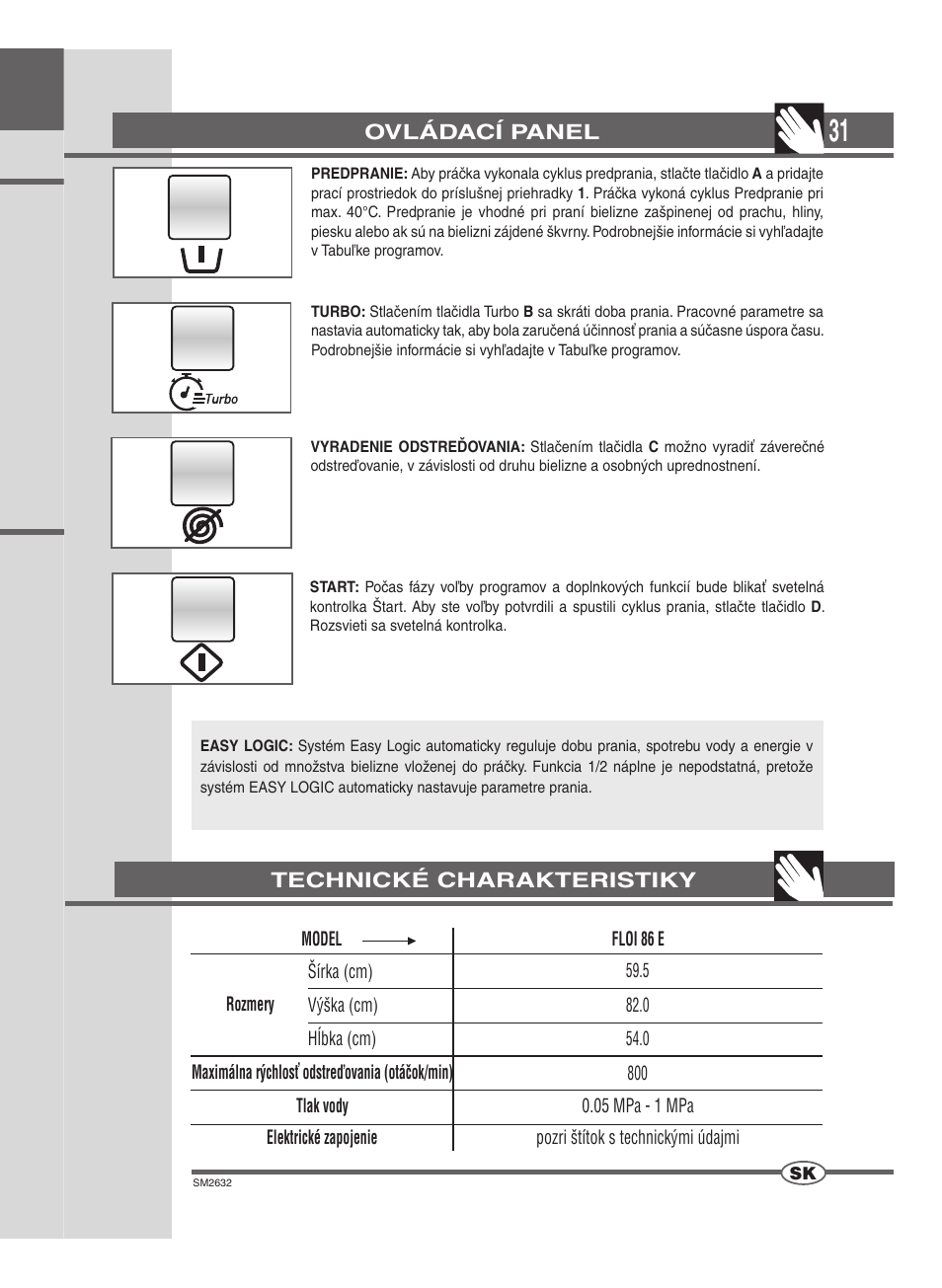 Ardo FLOI86E User Manual | Page 31 / 52